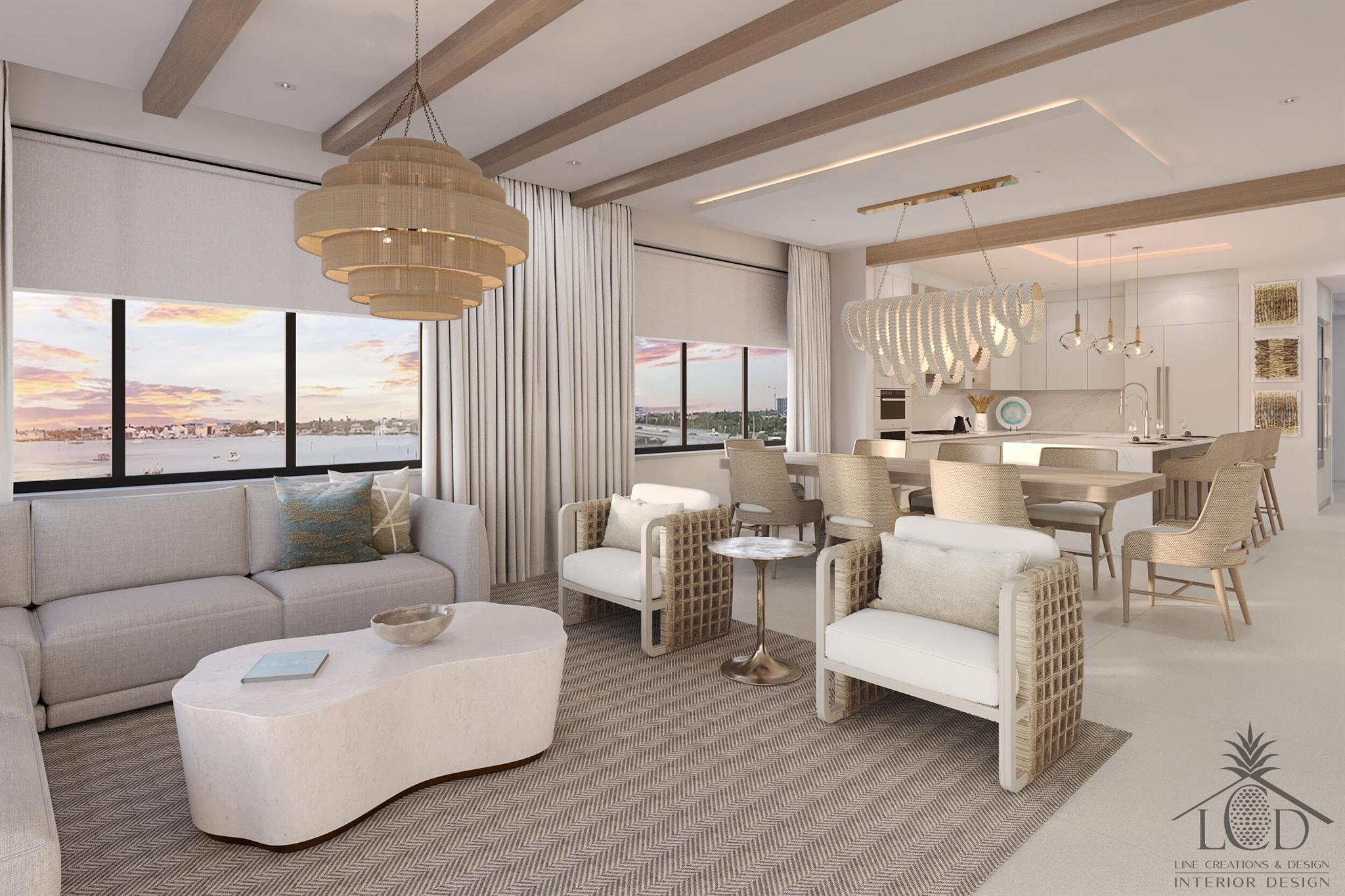 With only five exclusive residences, each offering elegance and comfort. Discover sophistication with glass-encased primary suites and expansive balconies, balconies ranging from 600 to 1600 sq ft. Experience the seamless integration of indoor and outdoor living with expansive glass sliding doors, inviting the waterfront panorama into your home. The Driftwood Singer Island - modern luxury meets panoramic Intracoastal views in a boutique setting. Captivating sunrise and sunset views, walking distance to the beach and more. Every detail has been meticulously crafted, whispering luxury and tranquility. Nestled near dive sites, The Driftwood beckons to nautical enthusiasts with dock space available for vessels up to 100 ft. Unparalleled location across Peanut Island and less than half mile from Palm Beach Inlet and the blue waters of the Atlantic Ocean. Singer Island boasts seven miles of pristine beaches and upscale hotels and resorts. Near Singer Island is John D. MacArthur State Park which features almost two miles of beaches, snorkeling and scuba diving, hiking and biking trails, and mangrove forests. Near Lake Worth Lagoon and the Intracoastal Waterway where you can kayak, canoe, hike short trails and visit the Nature Center. A wide range of shopping and dining establishments. Short drive to beautiful beaches of Jupiter and Juno Beach.
Built with precision on concrete pilings, a new sea wall, and flood zone compliance, this sanctuary stands as a testament to security and peace of mind. Floors constructed from 9.5-inch poured concrete, while the property stands elevated to 7 feet above average sea height for added safety. Indulge in the luxury of space and convenience with a fully gated property, ensuring privacy and exclusivity, each residence offers a private elevator and air conditioned 2 car garage.