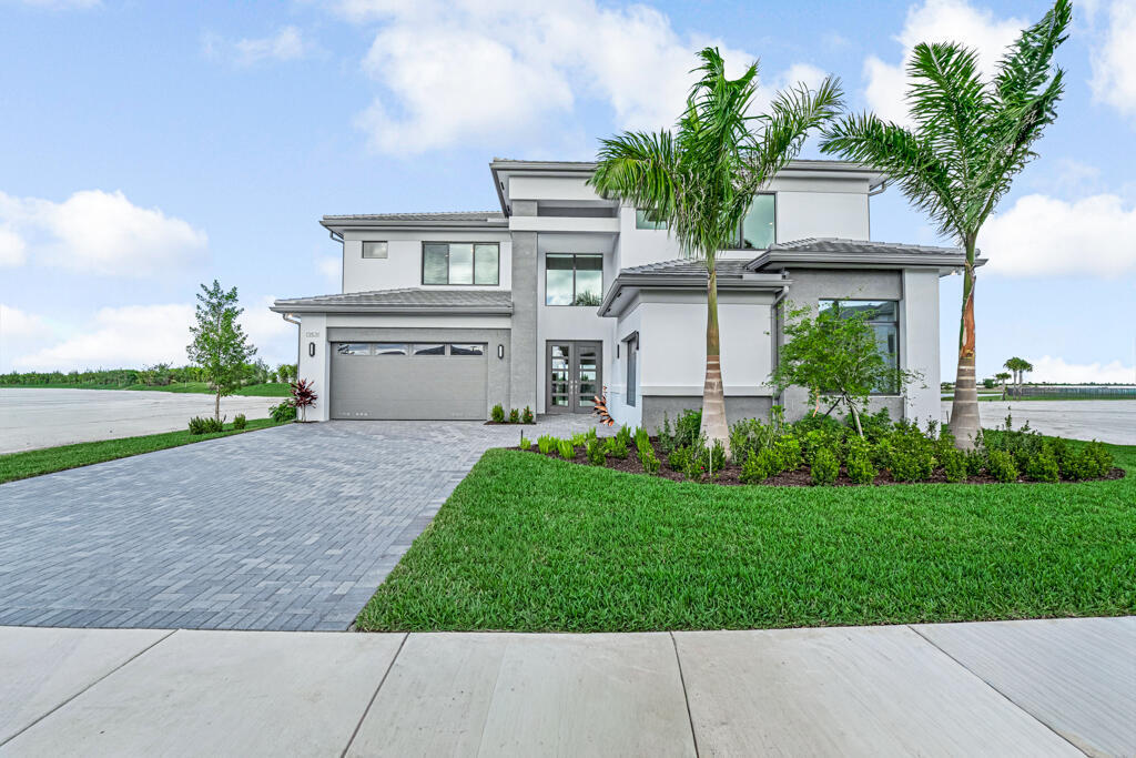 Now available in the prestigious APEX at Avenir community, 13531 Nesting Pines Way offers the luxurious Olympus Plan (Lot 509, Plan 624 - Modern Scheme 1) with an estimated delivery of December 2025 to January 2026. This spacious residence features approximately 5,136 square feet under air (6,324 total), with 5 bedrooms, 5.5 bathrooms, a versatile den, an expansive loft, a dedicated media room, and a split 3-car garage. Set on a desirable partial water view lot, the home showcases refined architectural details and an open-concept design that seamlessly blends indoor and outdoor living. The backyard is ready for a future summer kitchen with a gas stub-out already in place, and a private pool is included—perfect for entertaining and relaxing in style. Inside, the home is thoughtfully designed with a contemporary layout, generous room sizes, en-suite baths, and high-end finishes throughout. The upstairs primary suite offers a tranquil retreat, complete with a spa-inspired bath featuring dual vanities and a frameless glass shower. Built by renowned GL Homes, this new construction opportunity is attractively priced at \$1,902,900 (reduced from \$1,918,229), delivering both luxury and value. Located within one of Palm Beach Gardens' most sought-after master-planned communities, residents enjoy access to world-class amenities including a clubhouse, resort-style pool, fitness center, tennis and pickleball courts, scenic walking trails, and more. Don't miss your chance to own this exceptional home in an unbeatable location.