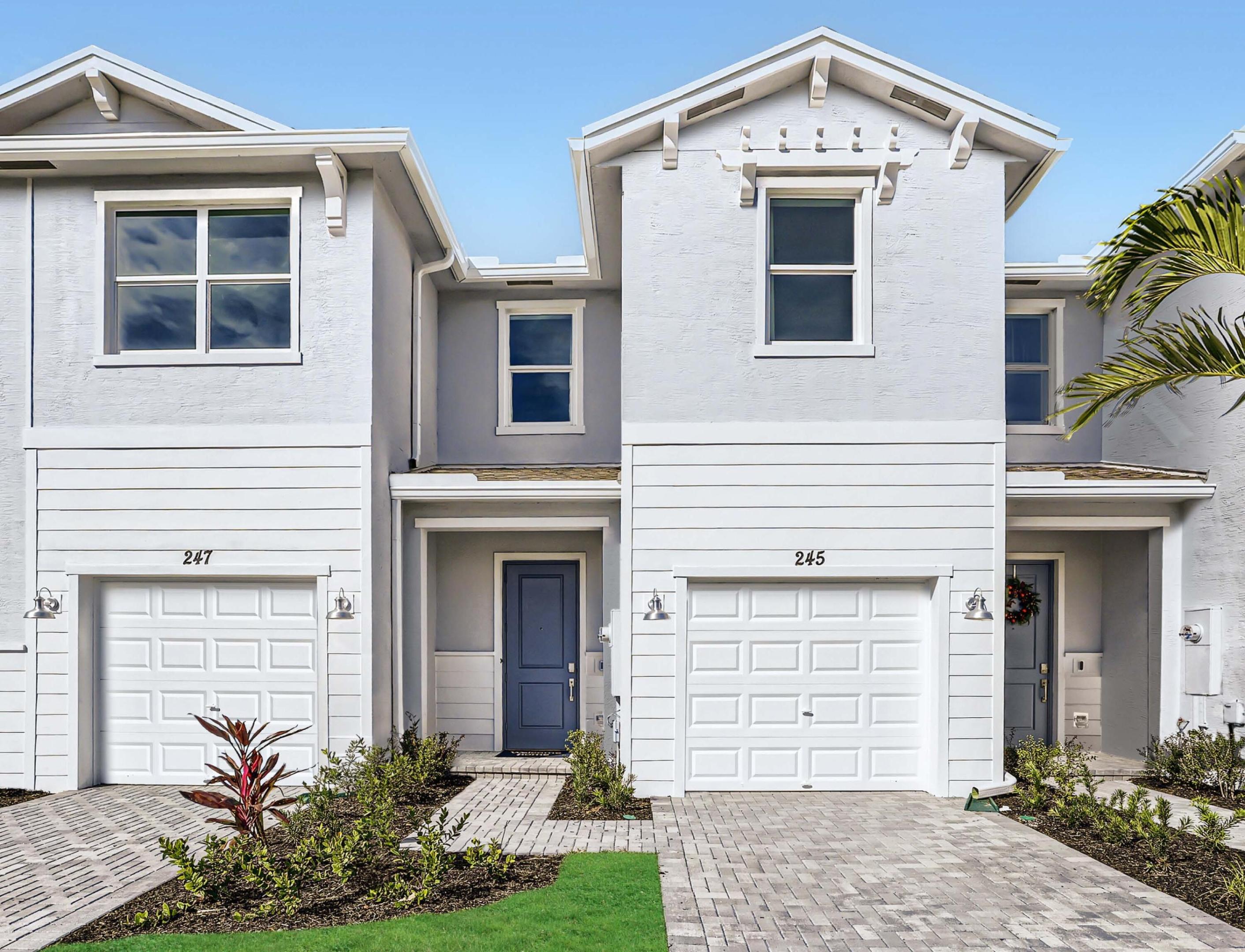 This two-story townhome has a smart layout that offers ample space and convenience. The first floor is occupied by the open-concept dining room, kitchen and living room, along with an attached terrace. A quiet study on the same level can be used as a home office. Upstairs are three peaceful bedrooms, each with direct access to an adjoining full-sized bathroom. Photos are for illustrative purposes only.