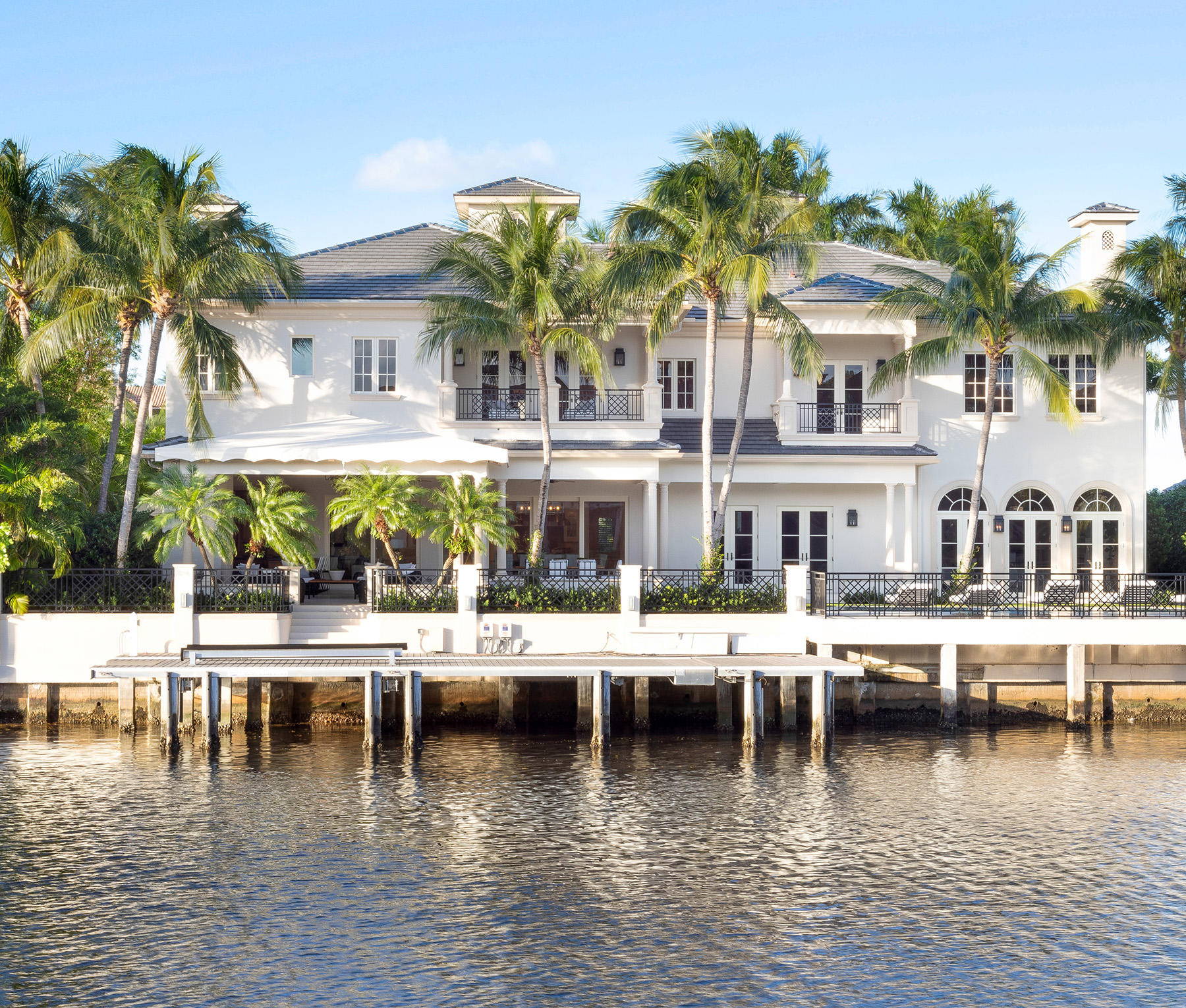 Re-imagined Sanctuary deepwater estate sited on 115 +/- feet of waterfrontage facing a sought-after southeast exposure. New Streamlined interiors create a modern and fresh style with light- filled rooms. Limestone and white-washed wood floors throughout with high ceilings and designer finishes. Fabulous master suite with fireplace, sitting room and dual marble baths and walk-in closest and balcony. Other luxe features include a club room/bar and secondary family room. Resort-like pool/patio with expansive lania with summer kitchen and cabana. Shown by appt only. DISCLAIMER: Information published or otherwise provided by the listing company and its representatives including but not limited to prices, measurements, square footages, lot sizes, calculations and statistics are deemed reliable but are not guaranteed and are subject to errors, omissions or changes without notice. All such information should be independently verified by any prospective purchaser or seller. Parties should perform their own due diligence to verify such information prior to a sale or listing. Listing company expressly disclaims any warranty or representation regarding such information. Prices published are either list price, sold price, and/or last asking price. The listing company participates in the Multiple Listing Service and IDX. The properties published as listed and sold are not necessarily exclusive to listing company and may be listed or have sold with other members of the Multiple Listing Service. Transactions where listing company represented both buyers and sellers are calculated as two sales. The listing company's marketplace is all of the following: Vero Beach, Town of Orchid, Indian River Shores, Town of Palm Beach, West Palm Beach, Manalapan Beach, Point Manalapan, Hypoluxo Island, Ocean Ridge, Gulf Stream, Delray Beach, Highland Beach, Boca Raton, East Deerfield Beach, Hillsboro Beach, Hillsboro Shores, East Pompano Beach, Lighthouse Point, Sea Ranch Lakes and Fort Lauderdale. Cooperating brokers are advised that in the event of a Buyer default, no commission will be paid to a cooperating Broker on the Deposits retained by the Seller. No commissions are paid to any cooperating broker until title passes or upon actual commencement of a lease. Some affiliations may not be applicable to certain geographic areas. If your property is currently listed with another broker, please disregard any solicitation for services. Copyright 2020 listing company All Rights Reserved.