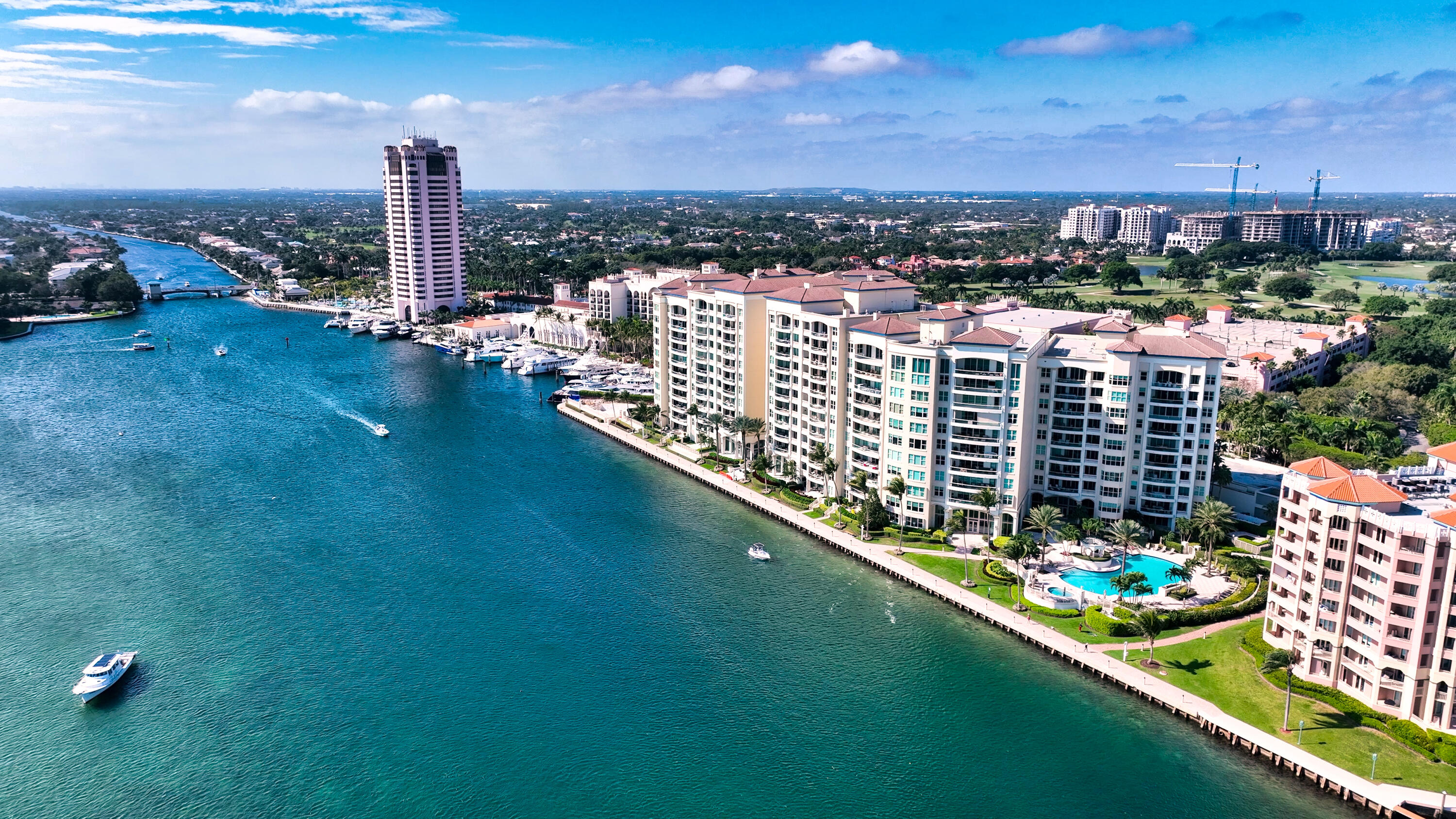 HIGH FLOOR SOUTHEAST EXPOSURE WITH INTRACOASTAL, OCEAN AND CITY VIEWS AT MIZNER GRAND, A FULL SERVICE CONDOMINIUM ON THE GATED GROUNDS OF THE WORLD FAMOUS RESORT, ''THE BOCA RATON.'' OFFERING THE VERY BEST IN PRIVACY AND SECURITY, THE ELEVATOR OPENS DIRECTLY INTO YOUR PRIVATE FOYER. SPACIOUS ROOMS WITH HIGH CEILINGS AND ARCHITECTURAL DETAILS, INCLUDING MARBLE FLOORS, MOLDINGS AND BUILT INS, FLOW OUT TO VERY LARGE EAST AND WEST FACING BALCONIES. AMAZING INTRACOASTAL FRONT LIVING ROOM WITH BAR AND FLOOR-TO-CEILING SLIDING GLASS DOORS THAT OPEN TO LARGE BALCONY WITH STUNNING VIEWS OF LAKE BOCA. GOURMET EAT-IN KITCHEN OPENS TO YOUR SUNSET CITY VIEW BALCONY, WITH SEPARATE FORMAL DINING. LUXE WATERFRONT PRIMARY SUITE WITH DUAL BATHS AND LARGE CLOSETS. TWO ADDITIONAL EN-SUITE BEDROOMS. DISCLAIMER: Information published or otherwise provided by the listing company and its representatives including but not limited to prices, measurements, square footages, lot sizes, calculations, statistics, and videos are deemed reliable but are not guaranteed and are subject to errors, omissions or changes without notice. All such information should be independently verified by any prospective purchaser or seller. Parties should perform their own due diligence to verify such information prior to a sale or listing. Listing company expressly disclaims any warranty or representation regarding such information. Prices published are either list price, sold price, and/or last asking price. The listing company participates in the Multiple Listing Service and IDX. The properties published as listed and sold are not necessarily exclusive to listing company and may be listed or have sold with other members of the Multiple Listing Service. Transactions where listing company represented both buyers and sellers are calculated as two sales. Cooperating brokers are advised that in the event of a Buyer default, no financial fee will be paid to a cooperating Broker on the Deposits retained by the Seller. No financial fee will be paid to any cooperating broker until title passes or upon actual commencement of a lease. Some affiliations may not be applicable to certain geographic areas. If your property is currently listed with another broker, please disregard any solicitation for services. Copyright 2024 by the listing company. All Rights Reserved.
