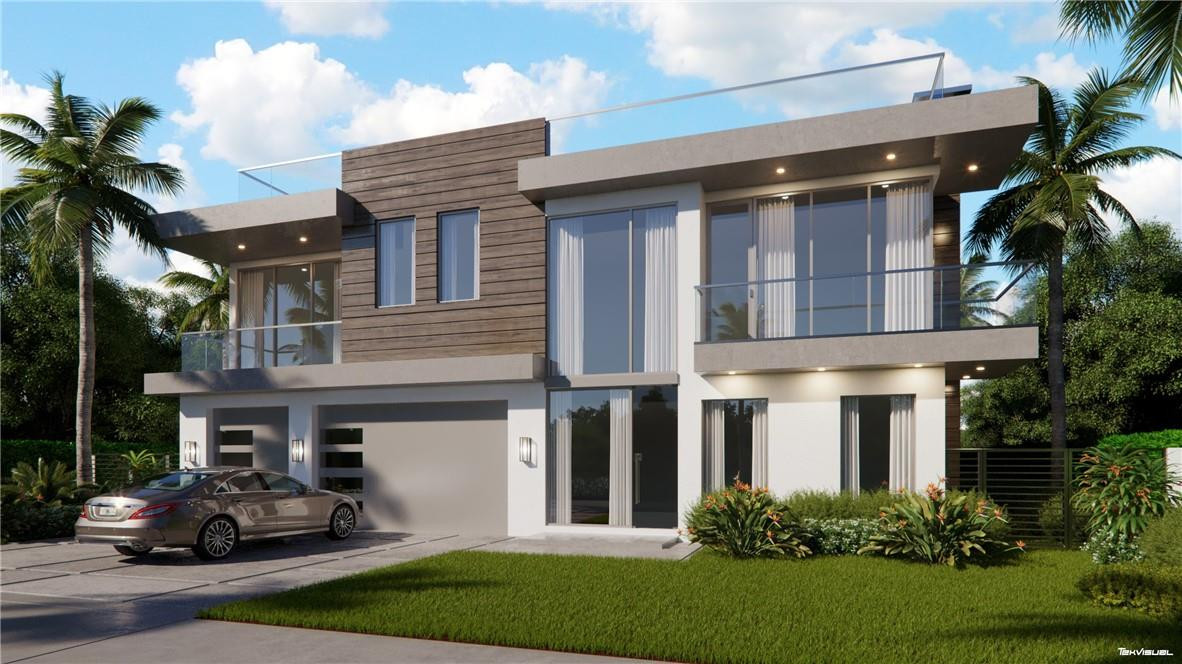 Don't miss this opportunity! Take advantage of 80' ft deep, unrestricted salt water access, no fixed bridges, near inlet, yacht club, theater, Las Olas shops & restaurants. Home offers a sophisticated transitional design with high-end finishings, 4 bed, 5 baths, 3 car garage, smart home system, built-in BBQ area, manicured landscape with views from almost every room to the pool & canal areas. Also offering a green roof top, great for entertainment or when you simply want to admire the views of downtown. Price subject to increase as project progresses. Water front lot for sale, shovel ready, plans included with and a new seawall and dock.  Present house can be bought for $2,400,000.  All measurements are approximate. Rendering 2-D Visualhttps://vimeo.com/547990860