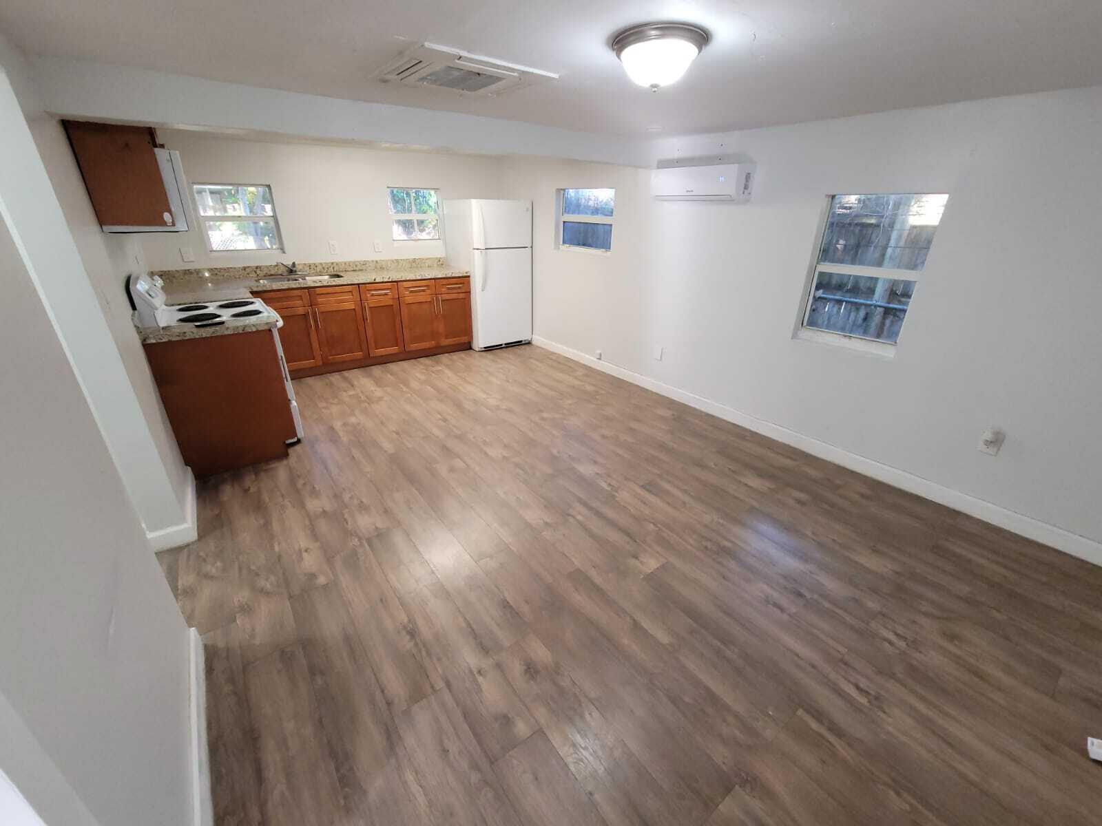 Welcome to this charming single-story residence located in Dania Beach, Florida. This 600 square-foot home offers one bedroom and one bathroom in a comfortable, efficient layout. The streamlined design makes this property an excellent option for those seeking a manageable living space and an enjoyable large fenced yard.