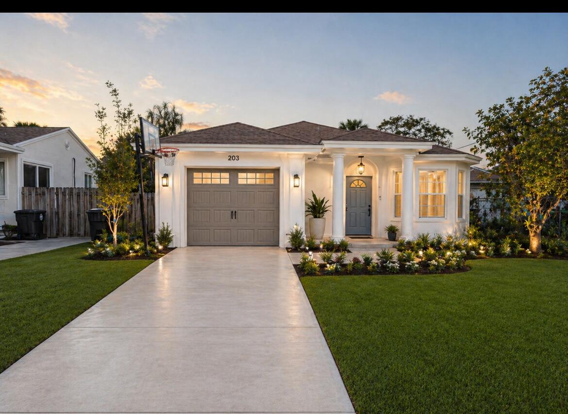 Located in Pineapple Park, just minutes from downtown West Palm Beach, CityPlace, Palm Beach Island, the Intracoastal, dining, shopping, and entertainment.  This home is currently being renovated and will be delivered move-in ready with updated interiors, exterior improvements, and refreshed landscaping. Features include a private yard, off-street parking, and a garage equipped with a 240-volt outlet for fast EV charging.  Flexible unfurnished rental options available, including month-to-month or annual lease terms.  Requires first month's rent and two months' security deposit.  Photos are renderings of planned improvements. Final finishes may vary.