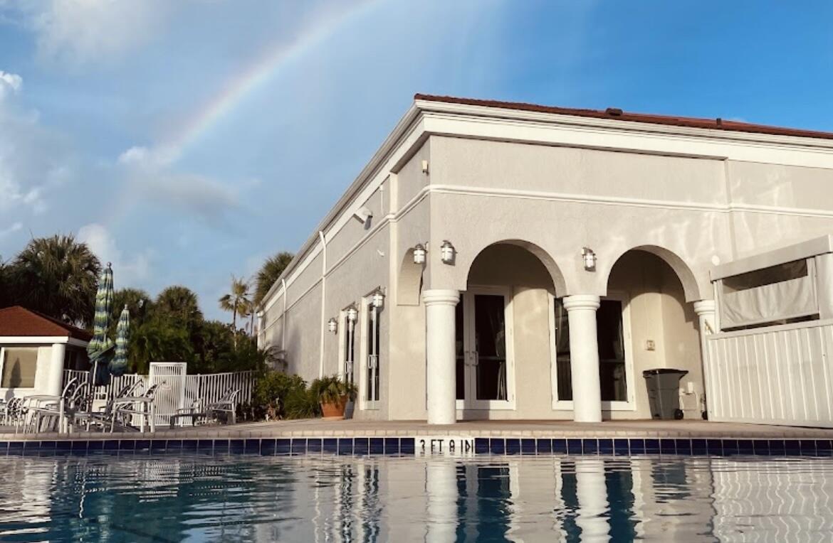 ENJOY ALL OF THIS WITH NO PAY TO HOA! OWNER PAYS HOA OVER $1000 MONTHLY...   Welcome to your new lush escape with this two bedroom, two bathroom corner unit.  The Platina Clubhouse in Boynton Beach offers resort-style amenities including a state of the art fitness center, a performance center for live entertainment, an indoor/outdoor café, and a ceramics room with a kiln.  It serves as a highly rated, active social hub with over 30 organized community clubs.   Ready to move in?   Book a showing before it's gone!!