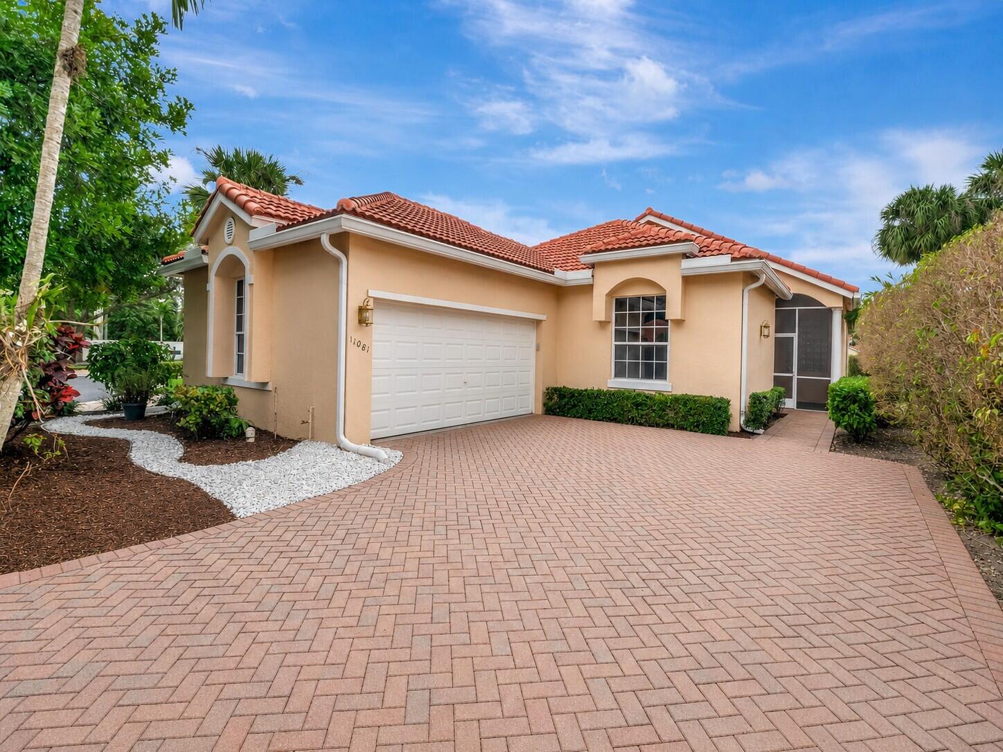 Developer Model Home! This expanded model sits on a prime lot with full lake views and an extended driveway accommodating extra cars. The extra-large living space is perfect for entertaining. Split bedroom floor plan and separate living room and additional family room. Upgrades include a custom motorized awning on the newly screened patio, NEW ROOF 2022, fully renovated primary bath 2022, A/C 2022, water heater 2022, new appliances 2020 and new gutters installed 2024. This home is located within Indian Spring Country Club where membership is optional but NOT mandatory! Cable, internet & landscaping included. Only 15 minutes to the beach and 20 minutes to vibrant Downtown Delray Beach. Brand new Publix shopping plaza with all new eateries, Starbucks and conveniences within walking distance!