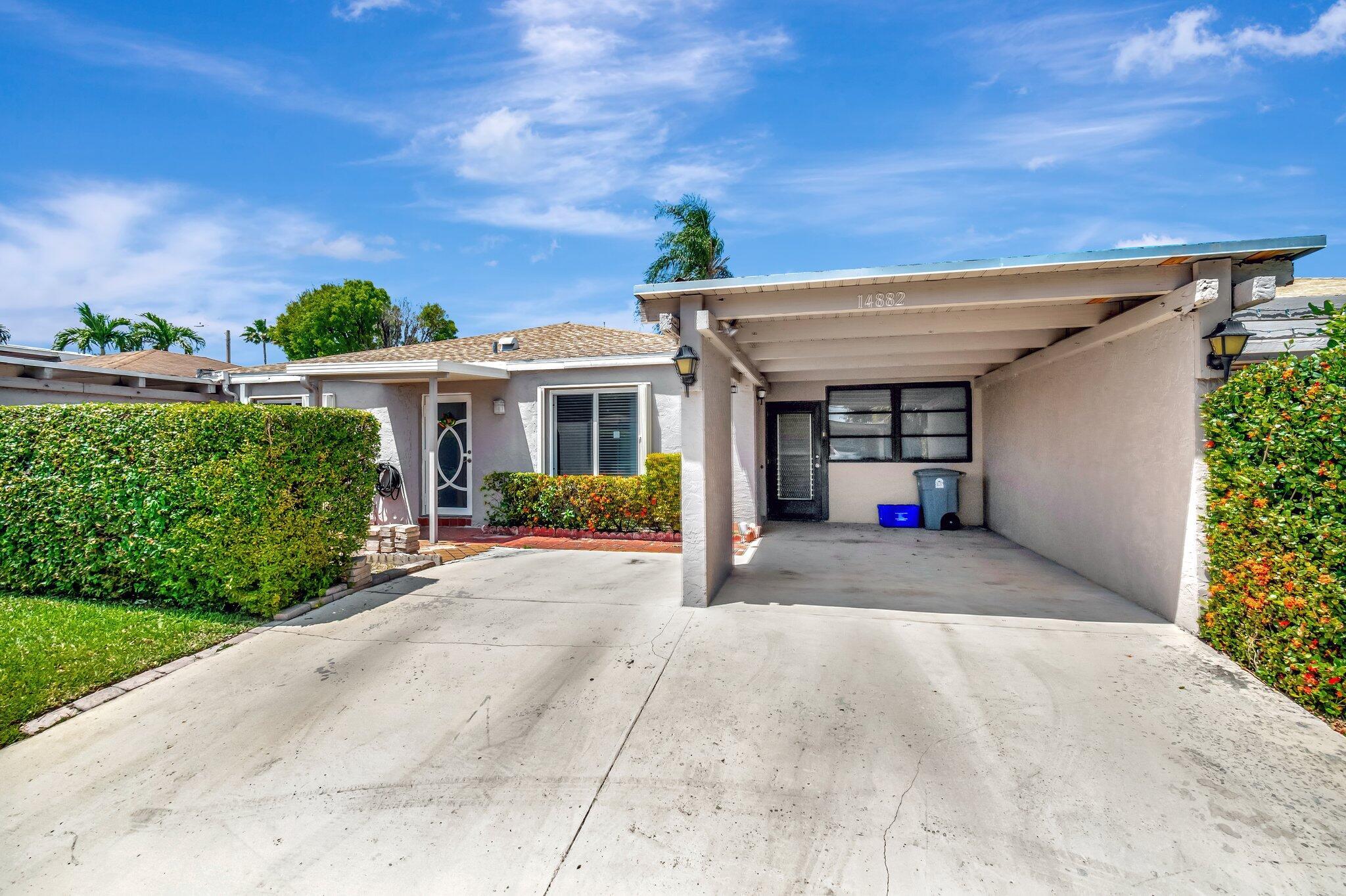Attractive two (2) bedroom two (2) bath villa located at Camelot Village of Delray Beach. The property is spacious and welcoming. It features a newer kitchen (3 yrs old) Impact window (3 yrs old) AC (3 yrs old) Water heater (3 yrs old) Roof 2018, flooring 2018. The community covers lawn care, community pool, cable TV, internet, accepts kids 12+, paints every 5 years. ***2025 taxes are roughly $2000. The Non Ad valorem taxes are being paid at closing***