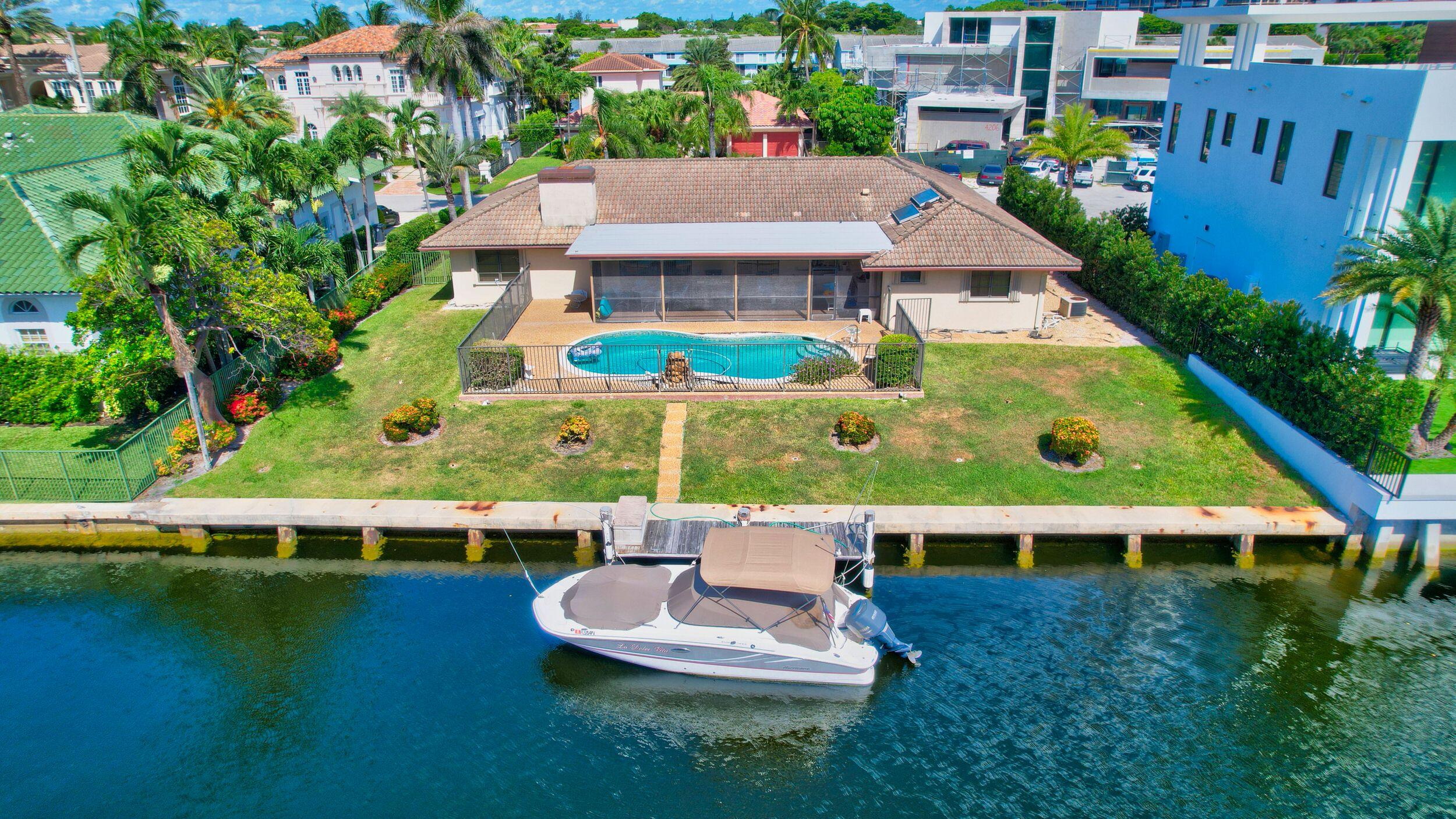 Whether you're a builder looking for your next project or a homeowner ready to custom build your forever home, this property is the perfect opportunity to create something truly special. At .287 acres, this lot with 100 ft of protected dockage is a rare gem with beautiful water views, easy access to the ocean with no fixed bridges, and  private beach with keyed entrance.  Located in the exclusive multi-million dollar enclave of Bel Lido Isle in Highland Beach, nestled between Boca Raton and Delray Beach, you are just minutes away from a vibrant culinary scene, local boutiques, parks, and cultural attractions.  It is the perfect canvas for your architectural dreams!