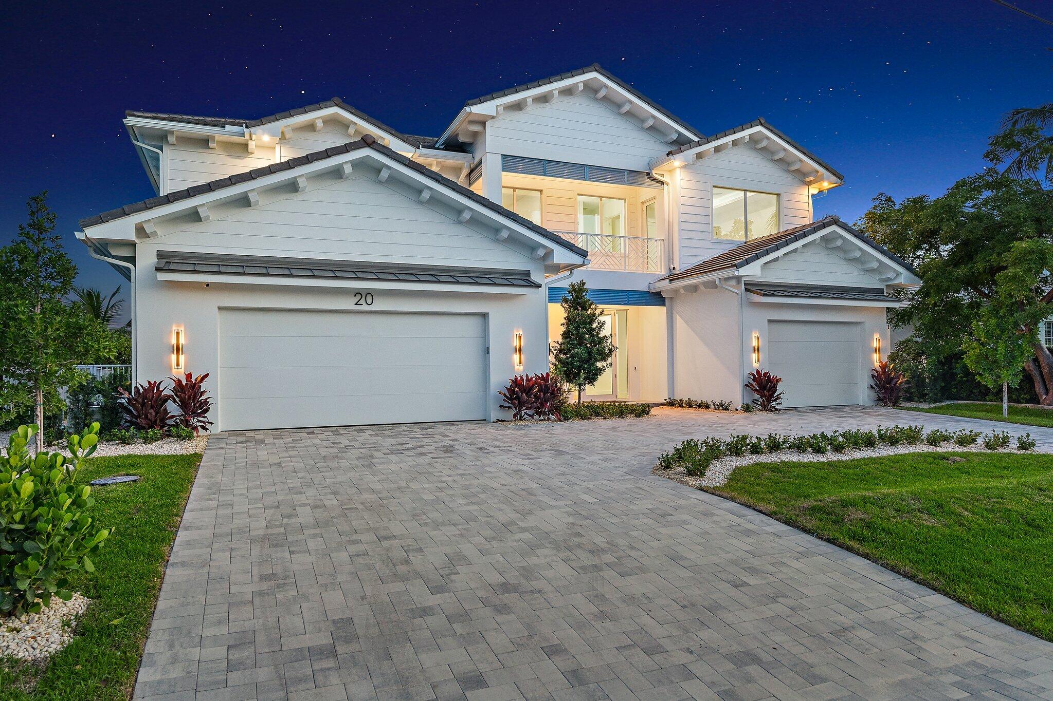 Experience luxury coastal living in this brand new, breathtaking waterfront home, thoughtfully designed to capture sweeping water views from every room.  With an ideal location in Tequesta being a short boat ride to the inlet and quick golf cart ride to two golf clubs.  Home is over 5,000 living sqft 4 bedroom and 5 bath with infinity edge pool brand new seawall dock and three car garage.
