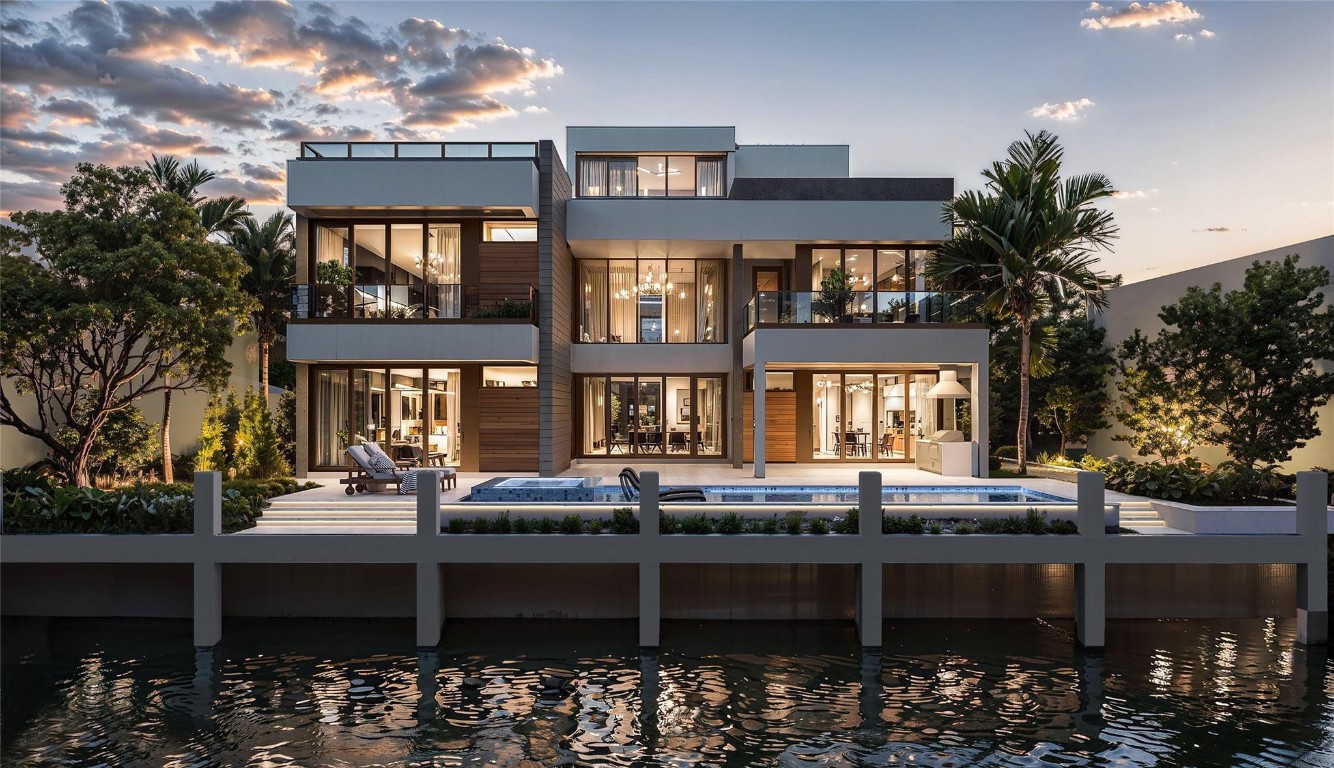 New, Ultra-Modern Deepwater Estate on 80’ of waterfrontage just minutes away from the Hillsboro inlet. An impressive entrance greets guests to a striking three-level oasis of light-filled, organic interiors, spanning four bedrooms, five full bathrooms, & two half baths, each with private balconies. This custom residence sets a new standard for luxury living, with craftsmanship & materials that assure lasting peace of mind. Highlights include a three-level elevator, full concrete block structure, linear diffusers, impact windows and doors, Thermador appliances, glass/cable railings, & more. Perfect for boating enthusiasts, the property features a brand-new full-service concrete yacht dock, offering easy ocean access with no fixed bridges. Completion Approx. Spring 2026. Shown By Appt. Only. DISCLAIMER: Information published or otherwise provided by the listing company and its representatives including but not limited to prices, measurements, square footages, lot sizes, calculations, statistics, and videos are deemed reliable but are not guaranteed and are subject to errors, omissions or changes without notice. All such information should be independently verified by any prospective purchaser or seller. Parties should perform their own due diligence to verify such information prior to a sale or listing. Listing company expressly disclaims any warranty or representation regarding such information. Prices published are either list price, sold price, and/or last asking price. The listing company participates in the Multiple Listing Service and IDX. The properties published as listed and sold are not necessarily exclusive to listing company and may be listed or have sold with other members of the Multiple Listing Service. Transactions where listing company represented both buyers and sellers are calculated as two sales. “No payments made until title passes” Some affiliations may not be applicable to certain geographic areas. If your property is currently listed with another broker, please disregard any solicitation for services. Information published or otherwise provided by seller, listing company or its representatives is deemed reliable but are not guaranteed and subject to errors, omissions, or changes without notice. Copyright 2026 by the listing company. All Rights Reserved.