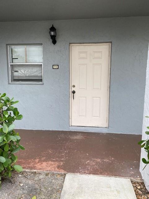 First Floor,  1  large bedroom, 1 1/2 bath condo.  Updated with new wiring and construction in 2010.  Includes new kitchen appliances and air handler.  Easy access, pleasant surroundings--perfect starter home .