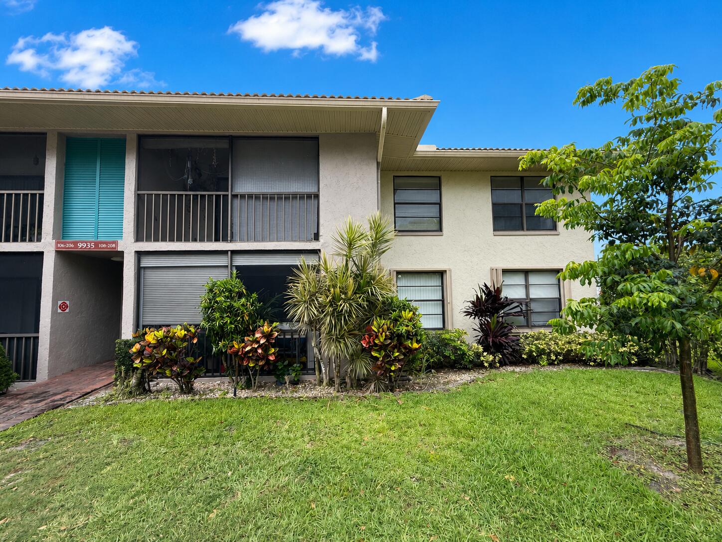 Best priced available condo unit in one of Boynton Beach's most desirable gated communities! This bright and spacious second-floor corner unit offers an abundance of natural light with fresh paint throughout.  Enjoy relaxing on the large covered patio, complete with a full-size washer and dryer. Storage is plentiful, featuring walk-in closets and an oversized walk-in storage room.  Residents of this all-ages community enjoy access to excellent amenities, including a clubhouse, swimming pool, fitness center, picnic area with BBQ grills, and more.  Ideally located in the heart of Boynton Beach, you're just minutes from shopping, dining, entertainment, beach and major highways, making it easy to enjoy everything South Florida has to offer. Schedule your showing today!