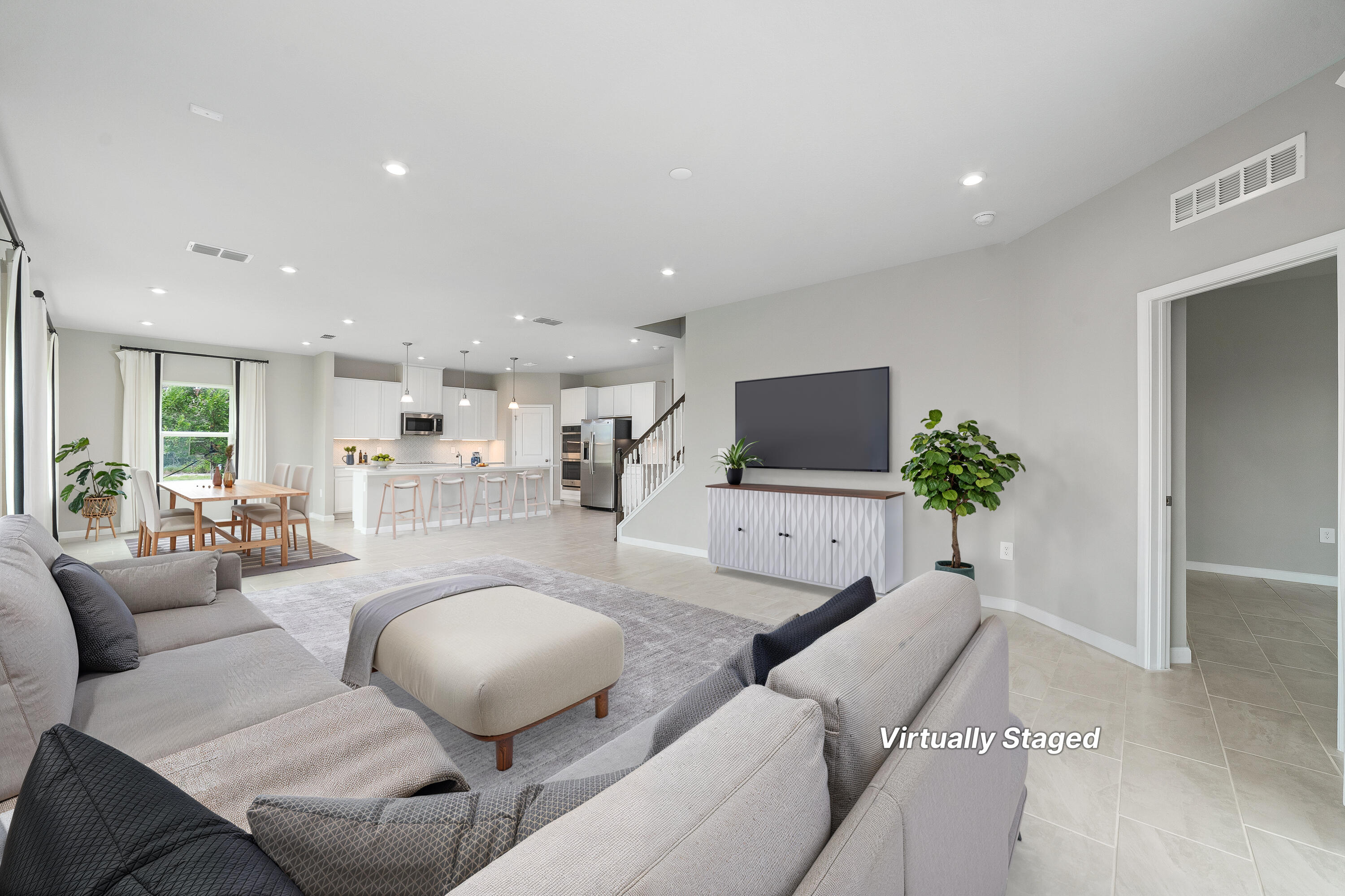 Situated on a premium corner lot in the sought-after gated community of Lost Tree Preserve, the stunning Oakton Model built 2023 and never lived in! Offers the largest floor plan in the neighborhood and has nearly $100,000 in builder upgrades! This spacious 2-story home features 5 bedrooms,4 full bathrooms, a private study, and a bright, open loft perfect for today's flexible lifestyle.  The thoughtfully designed layout flows seamlessly into the covered lanai and expansive backyard, ideal for indoor-outdoor entertaining. The 3-car garage has ample space for vehicles and storage. LOW HOA with lots of amenities! Rare Opportunity:  also available for RENT $4,00 monthly with flexible 6-month or annual terms. Don't miss your chance to own/rent one of the most spacious homes in the community!