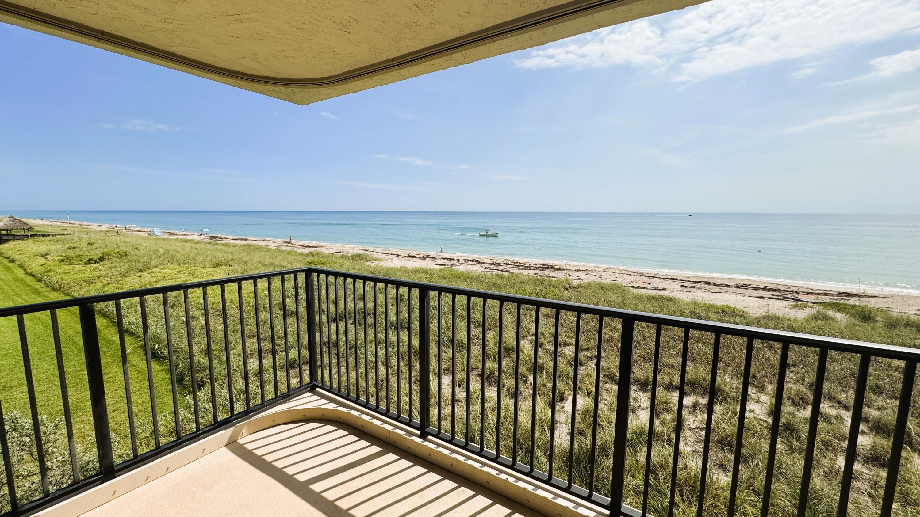 An end unit with a wrap-around balcony does not come on the market often! This 2/2 condo has the most breathtaking PANORAMIC OCEAN VIEWS on Hutchinson Island. This 2/2 requires renovation and it will be simply amazing when complete. Walk-in closets, split floor plan, and in-unit laundry. Condo has full accordion protection, and the main slider is impact glass. Fantastic well-managed community with reserves. All concrete work completed and paid for. All documentation available. Community has clubhouse, huge pool, tiki hut, car wash and private beach access. Owners have access to storage room and assigned storage locker on 1st floor. Very friendly building and neighbors. ABSOLUTELY THE BEST AND FRIENDLIEST RUN BOARD ON HUTCHINSON ISLAND. Schedule your private showing today!
