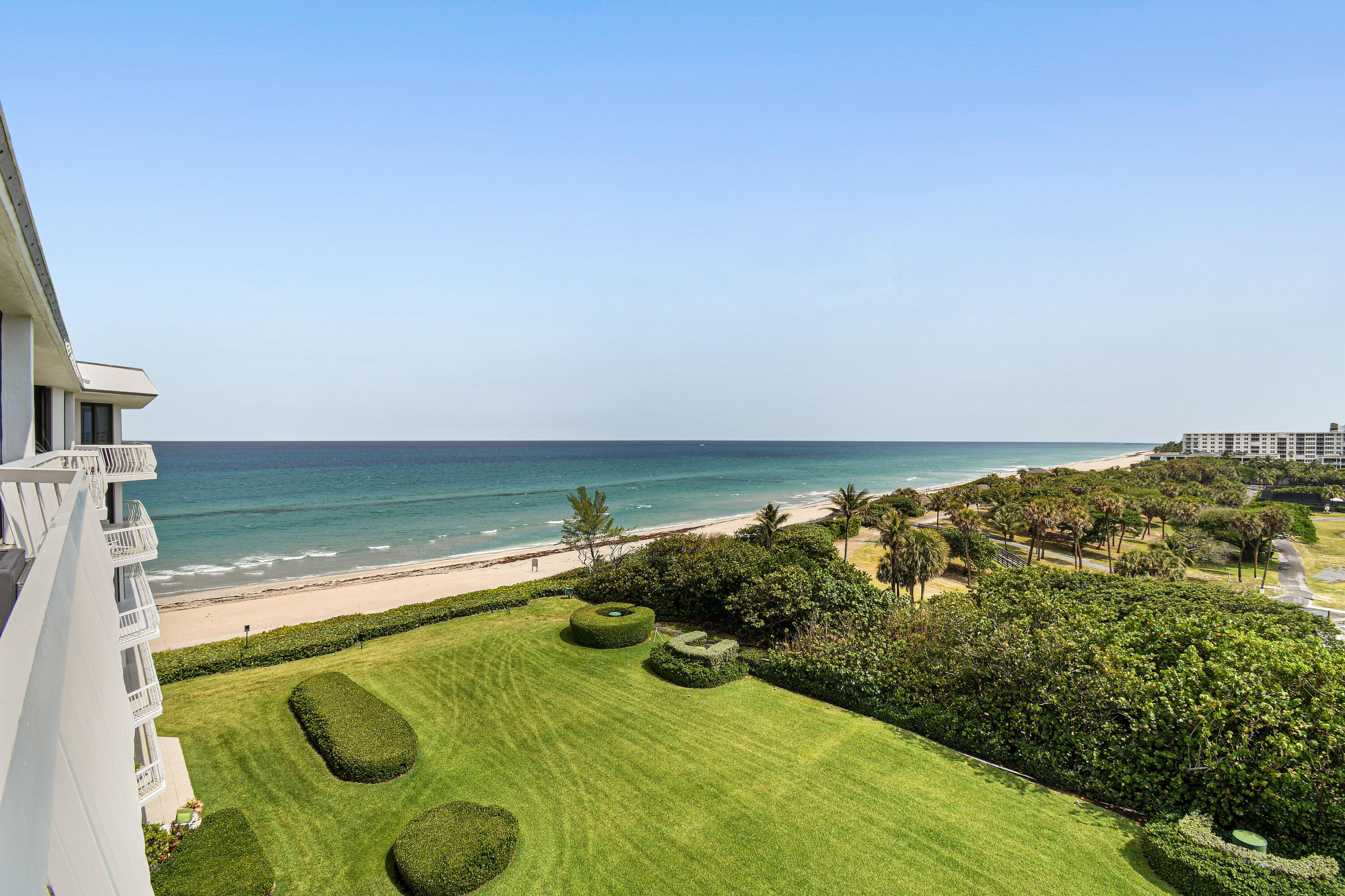 Rare, south facing penthouse with beautiful ocean and intracoastal views.   Extensive renovation.  Impact glass, spacious balcony, full service luxury building complete with tennis facility, fitness studio, pool on the ocean, gate house, doorman, full time manager, garage parking.