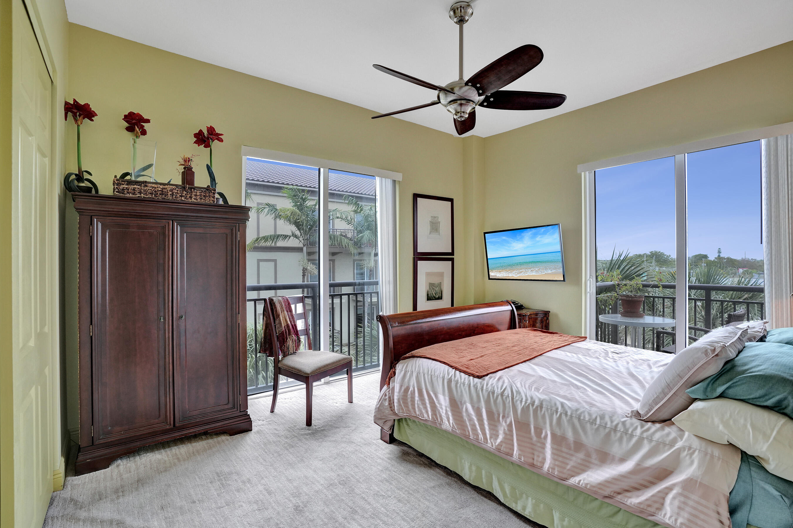 Large 3 bedroom, 2 bath 'end cap' with east, south & west views with 1850 sq ft.  26' foot balcony off the living room with 3 sliding glass doors covered with Plantation shutters. 9 total sliding glass doors. Beautiful redone kitchen with stainless steel appliances, beverage bar with refrigerator, laundry room.  Leather faux tile in the main areas & carpet in two of the three bedrooms. Underground parking. Resort style pool. Clubhouse with fitness center, party rooms & warming kitchen. Wilton Station is a 10 acre gated community. Pet friendly with two dogs (non-aggressive) up to 75 lbs each. New roofs October 2025. HOA includes internet, cable, water, sewer, trash, fully funding reserves, insurance, gate house, pool & landscaping. Close to 'The Drive', Beaches & Highways