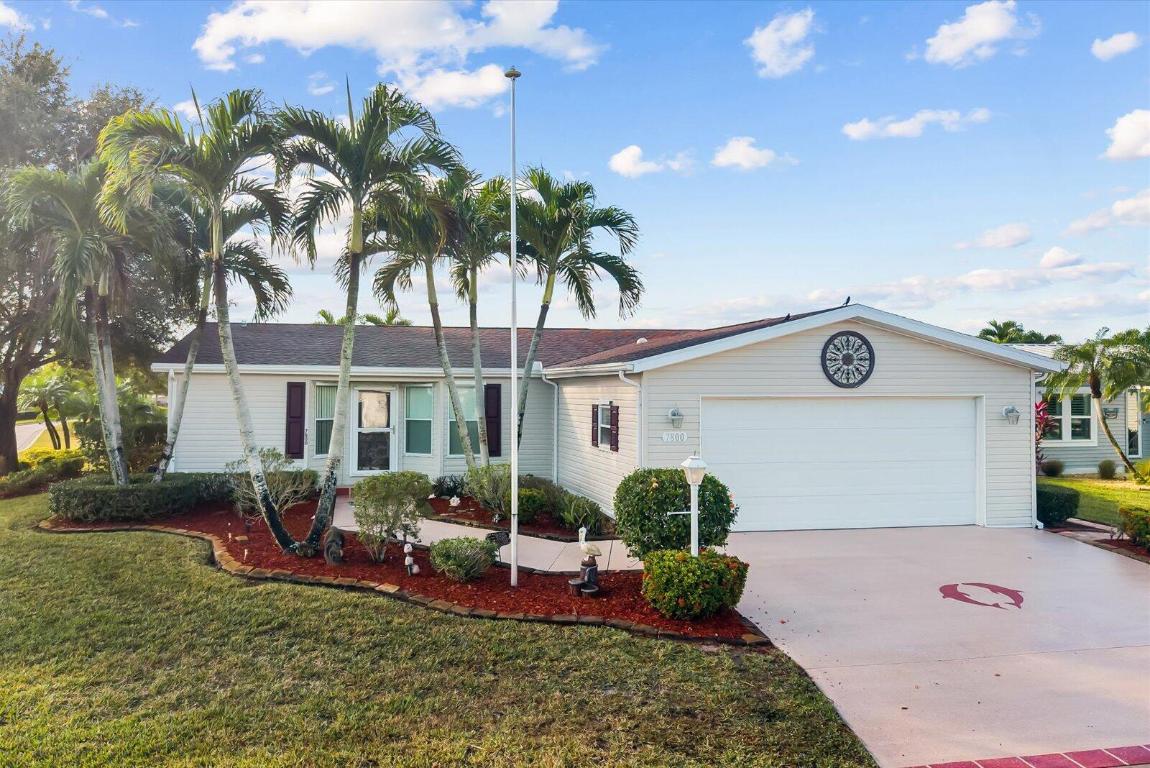 Welcome home to this lakefront Pelican model in the Savanna Club 55+ community.  Home offers 3 bedrooms, 2 baths + a den/office and an oversized 2 car garage, with a 35 foot enclosed ac'd glass lanai overlooking the lake.  Home has updates thru/out that include newer kitchen with granite, newer ss appliances, laminate flooring, 2020 roof, decor drive and cost saver irrigation well and a short walk to the Eagles Landing Clubhouse, theatre and pool.  All measurements approximate, buyer to verify. Land lease property.