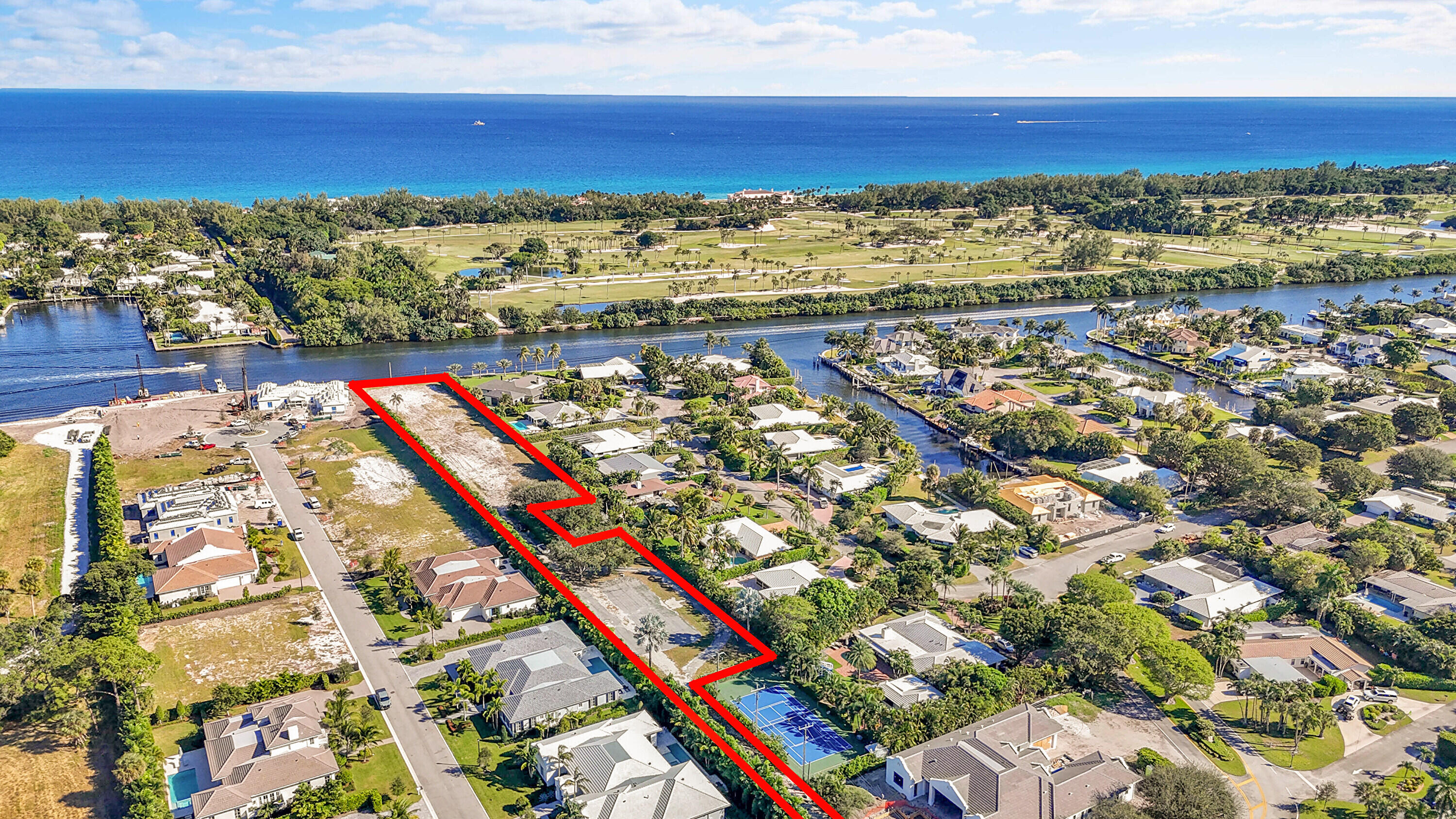 Extraordinary two-acre Intracoastal estate site in Gulf Stream A rare and now fully realized opportunity, this premier two-acre waterfront parcel offers 102 feet of direct Intracoastal frontage in one of South Florida's most exclusive enclaves. Formerly constrained by legacy easements, the property has been comprehensively cleared for redevelopment. The site has been elevated and improved with new water mains, while a new seawall and private dock are underway—positioning the property for immediate construction of a world-class waterfront estate. Current municipal allowances permit a residence of up to 19,475 square feet, creating an unparalleled canvas for a bespoke compound along the Intracoastal Waterway. Privately accessed via a gated entrance and an extraordinary nearly quarter-mile driveway from US-1, the estate offers a level of seclusion rarely found in a neighborhood setting. The only public vantage point is from the Intracoastal itself, with serene views across to the distinguished Gulf Stream Golf Club. Ideally situated just minutes from Delray Beach, Boca Raton, and Palm Beach, this offering combines privacy, scale, and proximity in a way that is simply without equal. There is truly nothing comparable on the South Florida market today. This exceptional offering presents a once-in-a-generation opportunity to create a legacy estate defined by expansive grounds, unobstructed water views, and unrestricted deepwater dockage in a premier Palm Beach County location. Video and recent survey available upon request.