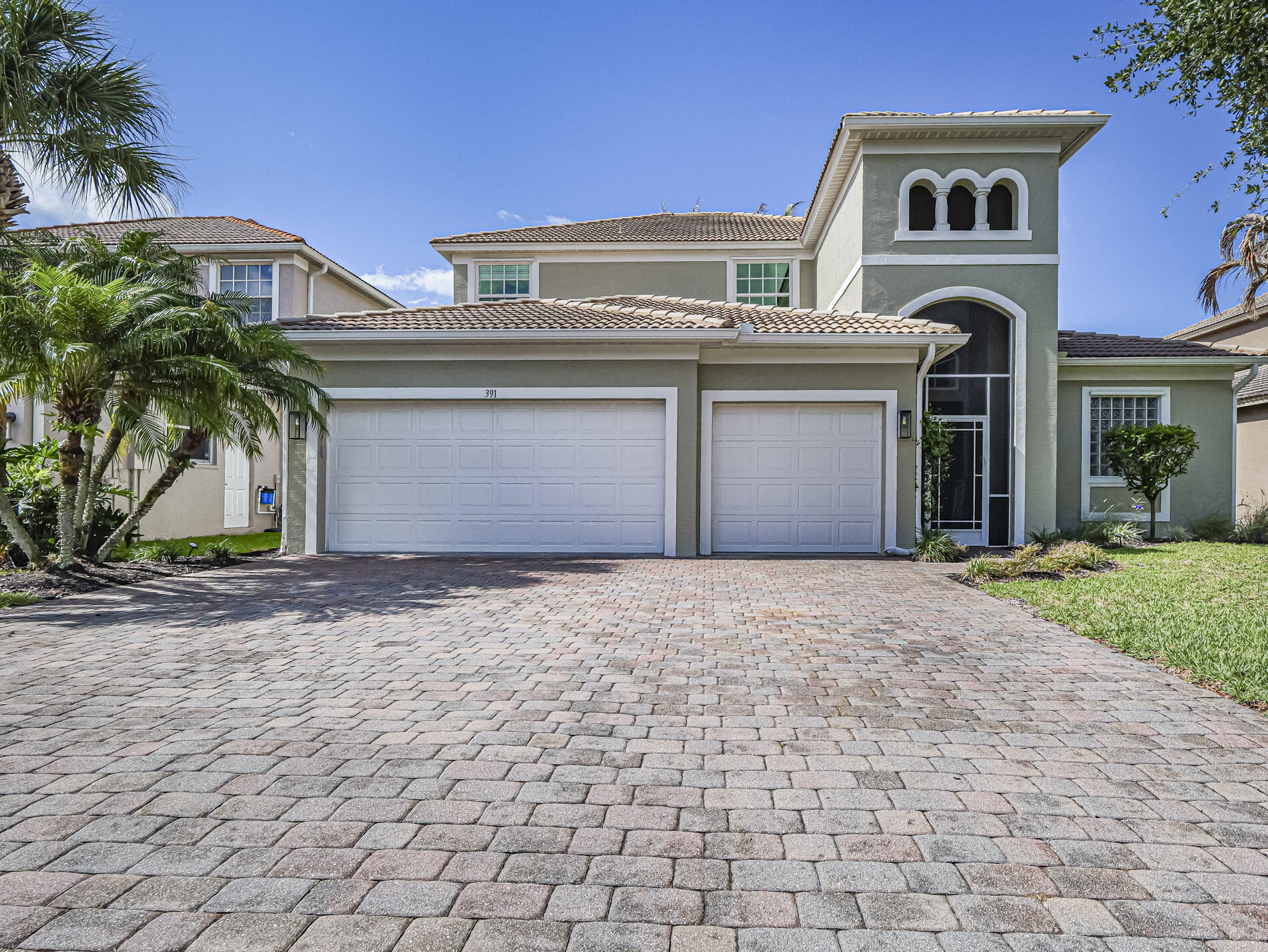 Welcome home to this Birmingham model in the desirable gated community of St. James Golf Club! This spacious 3BR + Den, 2.5BA Pool home with a 3-car garage offers nearly 3,000 sq ft of living space with soaring ceilings, an open layout, and tranquil lake views. Features include custom closets in the primary suite, an upgraded laundry room with added cabinets and countertop space, and a versatile upstairs loft. The painted garage has a durable epoxy floor. Enjoy your private backyard oasis with a heated saltwater pool, newly painted pool deck, lake views. Concrete block construction, impact windows, and sliders provide peace of mind. Low HOA includes cable, internet, lawn care, golf, tennis, pool, fitness center, and clubhouse amenities.
