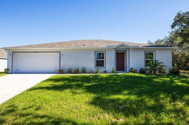 Pre-Construction. To Be Built. Discover comfortable Florida living in the Iris floor plan, beautifully situated within Sebastian Highlands, a new construction scattered homesite community in Sebastian, Indian River County. Surrounded by natural beauty and coastal charm, this location provides convenient connectivity to I-95 and the Florida Turnpike while placing boating, fishing, shopping, dining, and Florida's scenic beaches within reach. With no HOA fees, homeowners enjoy added flexibility and a relaxed Florida lifestyle. Designed with over 2,000 square feet of thoughtfully planned living space, the Iris blends functionality, comfort, and modern design throughout. A welcoming covered front entryway leads into an inviting foyer where a private den with double French glass doors creates the ideal setting for a home office, media room, or quiet retreat. The split-bedroom layout enhances privacy while providing comfortable separation between the primary suite and secondary bedrooms.  At the heart of the home, the open-concept kitchen overlooks the spacious great room and features stainless steel appliances, a large center island with bar-top seating, a walk-in pantry, and seamless flow for entertaining and everyday living. The great room is enhanced with additional flush mount LED lights, while flush mount LED lights pre-wired for ceiling fixtures add flexibility throughout the home.  Beautiful whole house ceramic tile flooring creates a cohesive and durable finish designed for easy maintenance and modern style. The spacious laundry room with appliance hook-up is conveniently positioned just off the 2-car garage, adding practicality to everyday routines.  Privately tucked away, the primary suite serves as a relaxing retreat complete with a generous walk-in closet and ensuite bath. Secondary bedrooms are thoughtfully positioned, while the guest bath with extended vanity and tub/shower combo adds both comfort and functionality.  Exterior features continue to impress with a spacious 10x20 patio, professionally installed landscaping, hurricane shutters, and durable construction details including the ZIP System for enhanced strength and energy efficiency. Smart home features such as a Ring Video Doorbell, Smart Thermostat, Keyless Entry Smart Door Lock, and Deako light switches provide modern convenience and peace of mind.  Backed by a full builder warranty, the Iris combines quality craftsmanship, stylish finishes, and a thoughtfully designed layout in one exceptional Sebastian location.