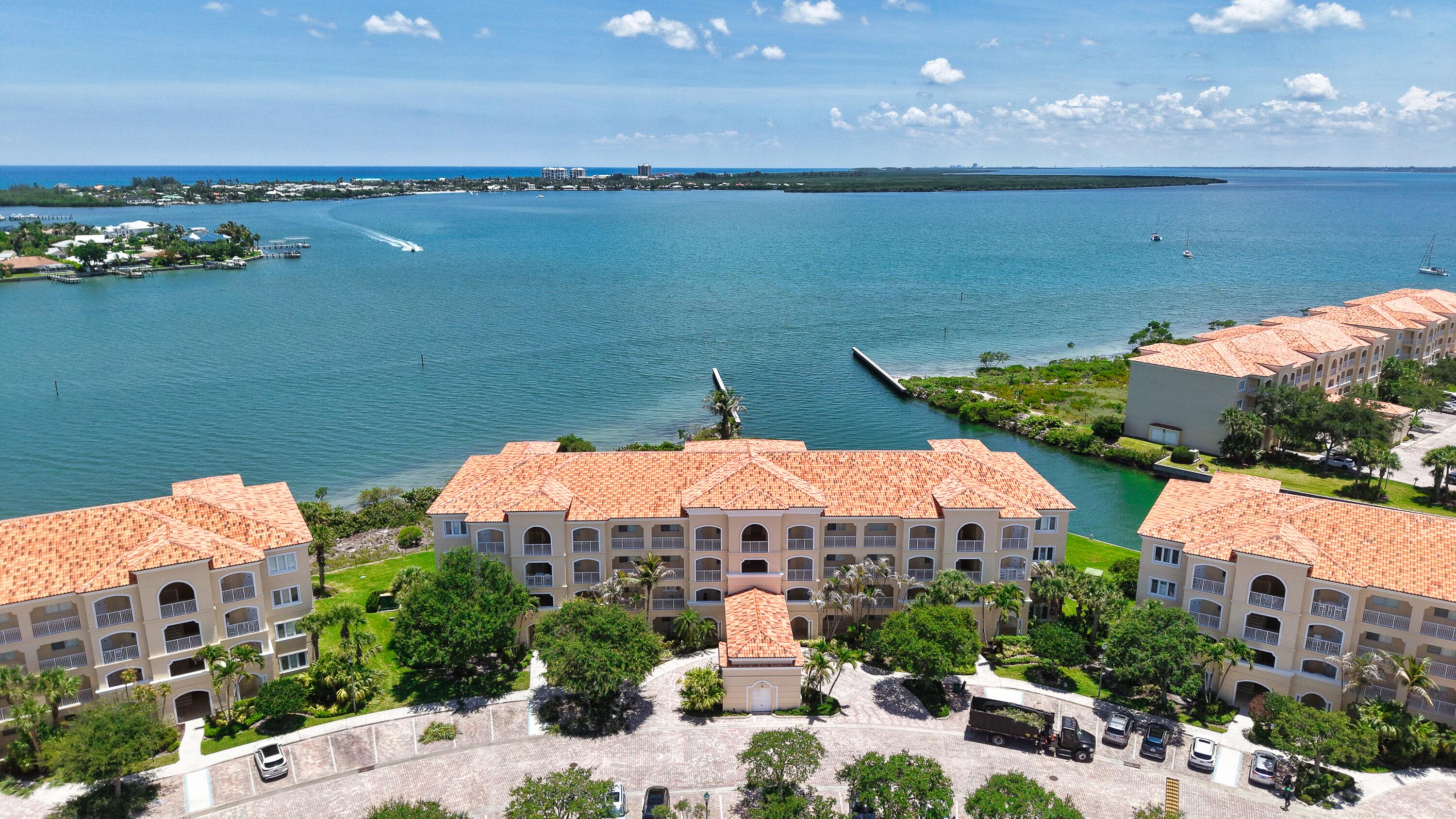 Welcome to this two-bedroom, two-bathroom waterfront condominium located in Harbour Isle at Hutchinson Island East in Fort Pierce, Florida. Spanning 1,989 square feet of finished living space,  this property offers comfortable accommodation with thoughtful design. Situated on the waterfront, this residence provides direct access to one of the region's most desirable coastal locations. The well-proportioned layout includes multiple rooms to meet various lifestyle needs, whether for everyday living or accommodating guests. This waterfront condominium presents an excellent opportunity to own property in an established residential community with direct water access. Fully furnished and ready for you to move in, just bring your suitcase! COA quarterly fee includes water, sewer, trash, basic internet and cable, outside pest control. Trash pickup is Tuesday and Friday.  COA Application Fee is $100.00. Approval process takes about two weeks. Community also has a car wash area and grilling area.  Moving is restricted to Monday through Saturday. Cannot move on Sundays. Must notify COA days of moving.