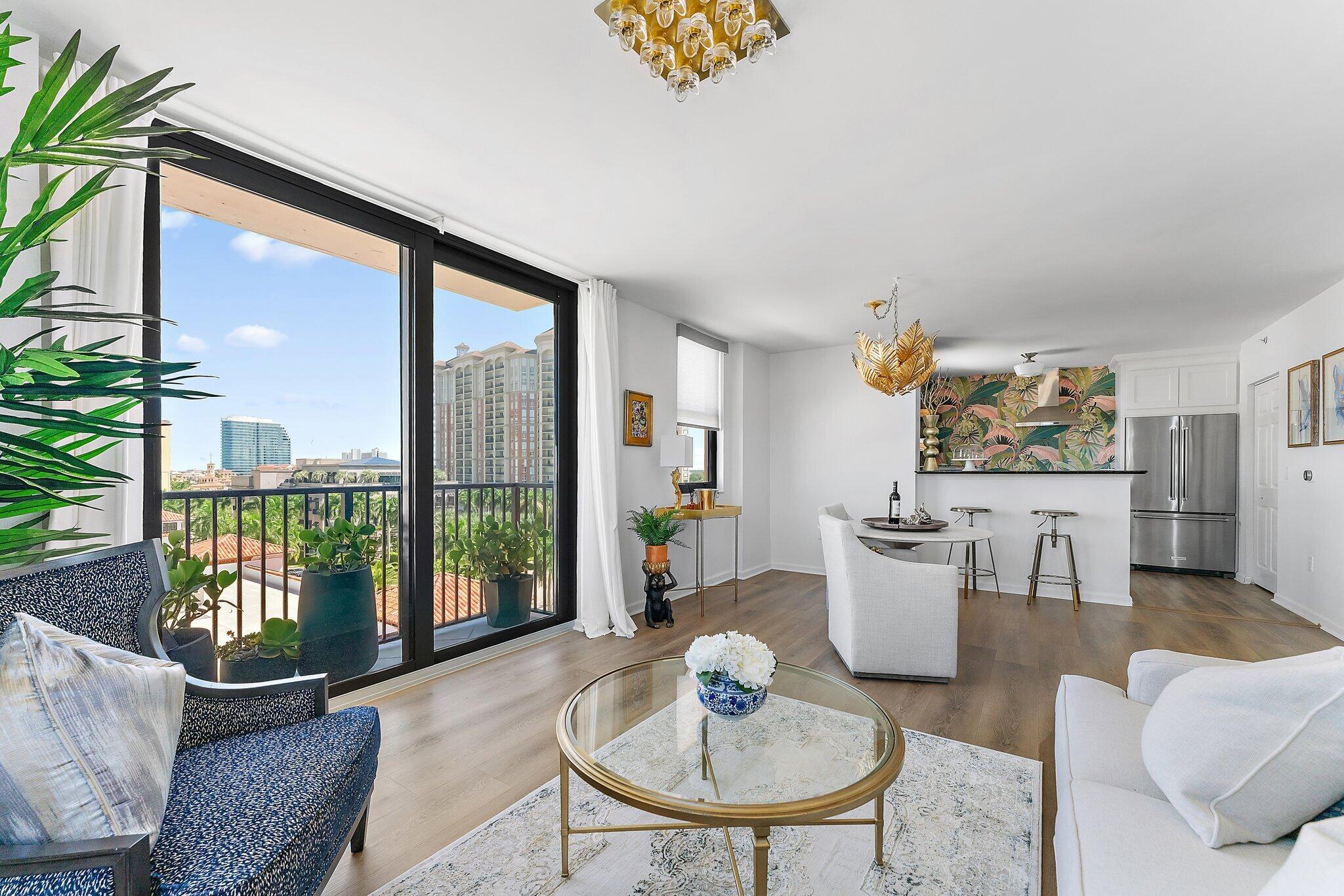 In the heart of Rosemary Square and minutes to Palm Beach Island, this corner apartment boasts abundant natural light from the extra windows, creating a serene and quiet haven. From elegant décor to cutting-edge appliances, no detail has been spared. The community boasts 24/7 concierge services, resort style pool and hot tub, state of the art fitness facility, and secured garage parking.