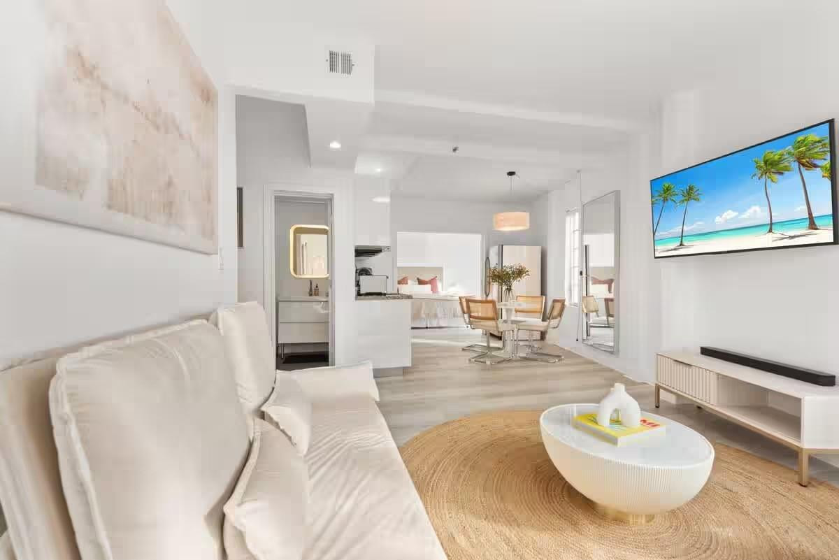Unique opportunity to own AirBNB on world famous Miami Beach Art Deco District. Building and Zoning allow daily rentals. Perfect location cross from Lummus park on the Beach. Enjoy South Beach life style, walk to restaurants, Ocean, Shopping and Gym. Two units combined and renovated beautiful, spacious feeling. Showings subject to unit vacancy. Currently rented as short term vacation rental.