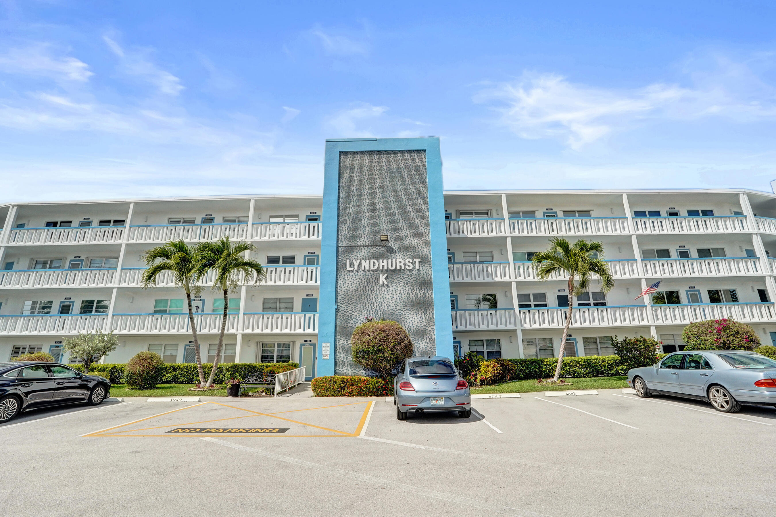 Welcome to this 2 bedroom, 2 bath condo in the highly desirable Century Village East community. Located on the second level of the well maintained Lyndhurst K building, this unit features a spacious layout and enclosed balcony perfect for enjoying the Florida lifestyle. The interior offers a great opportunity to add your own modern touches and personal style. Building updates include a new elevator and updated roof for added peace of mind. Just a short walk to the clubhouse and resort-style amenities including multiple pools, tennis, pickleball, fitness center, theater, restaurant, community shuttle, and more. Includes assigned parking, guest parking, laundry, storage, and 24-hour gated security. Enjoy Century Village East amenities, vibrant community atmosphere, minutes from the beach.