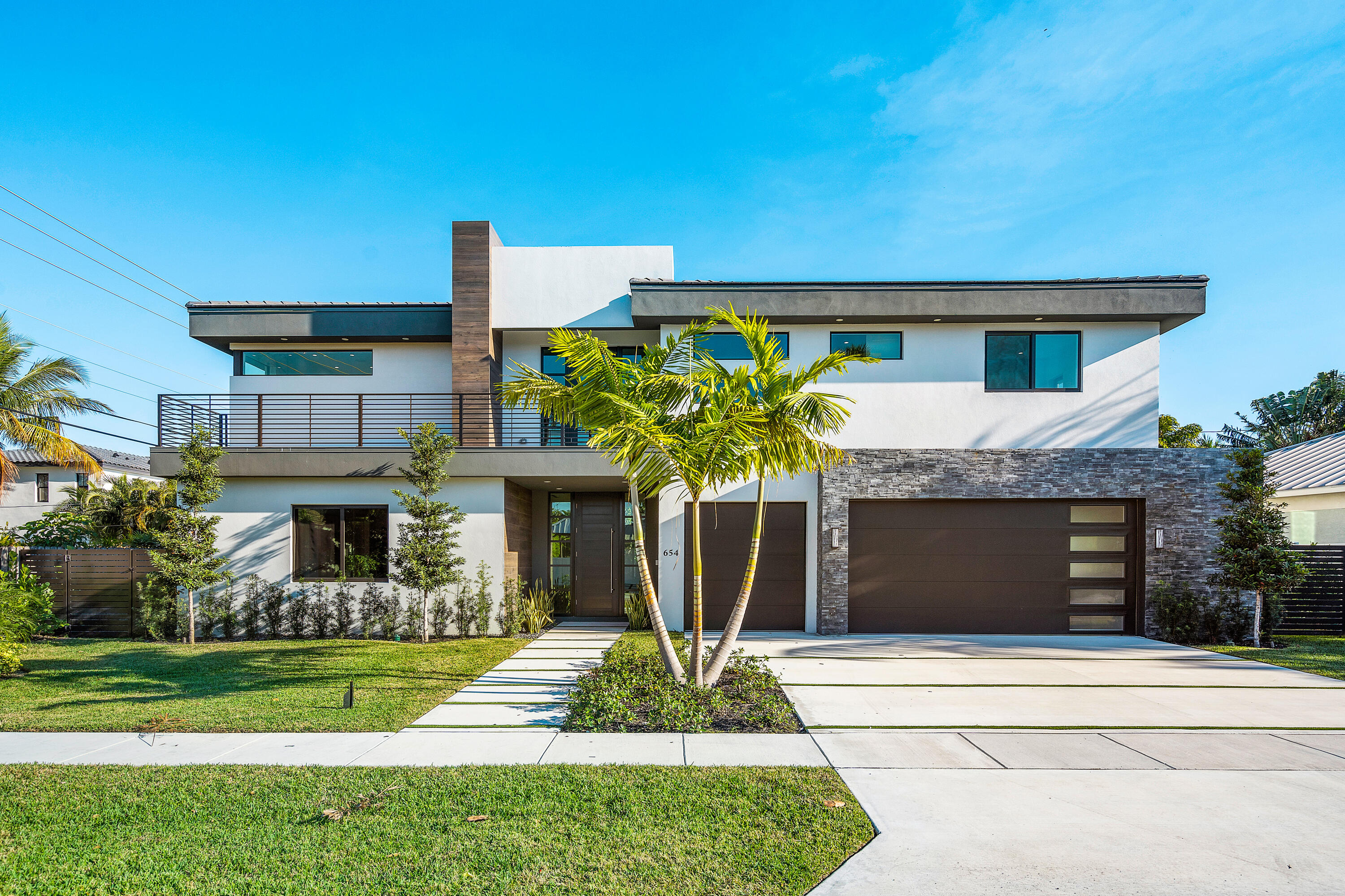 Modern contemporary new construction just steps from Mizner Park and Downtown!