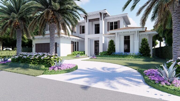 New construction in the prestigious Pennock Point Estates in Jupiter. This community boasts some of the most beautiful homes in a very unique neighborhood on the River.  This stunning Florida Coastal Home is steps from the river and has access  for small watercraft, wave runners, kayaks, paddle boards with a private ramp. This home offers a 4 bedrooms. 4 1/2 bath pool home at 5470 Total SF will feature elegant finishes and top of the line appliances. All impact doors and windows, whole house generator and beautiful private outdoor space. Home is in a gated enclave with only 4 homes and very private. It is a one of a kind location with only 2 homes being built. Delivery expect late 2022. Still time to pick your finishes if you act quickly.