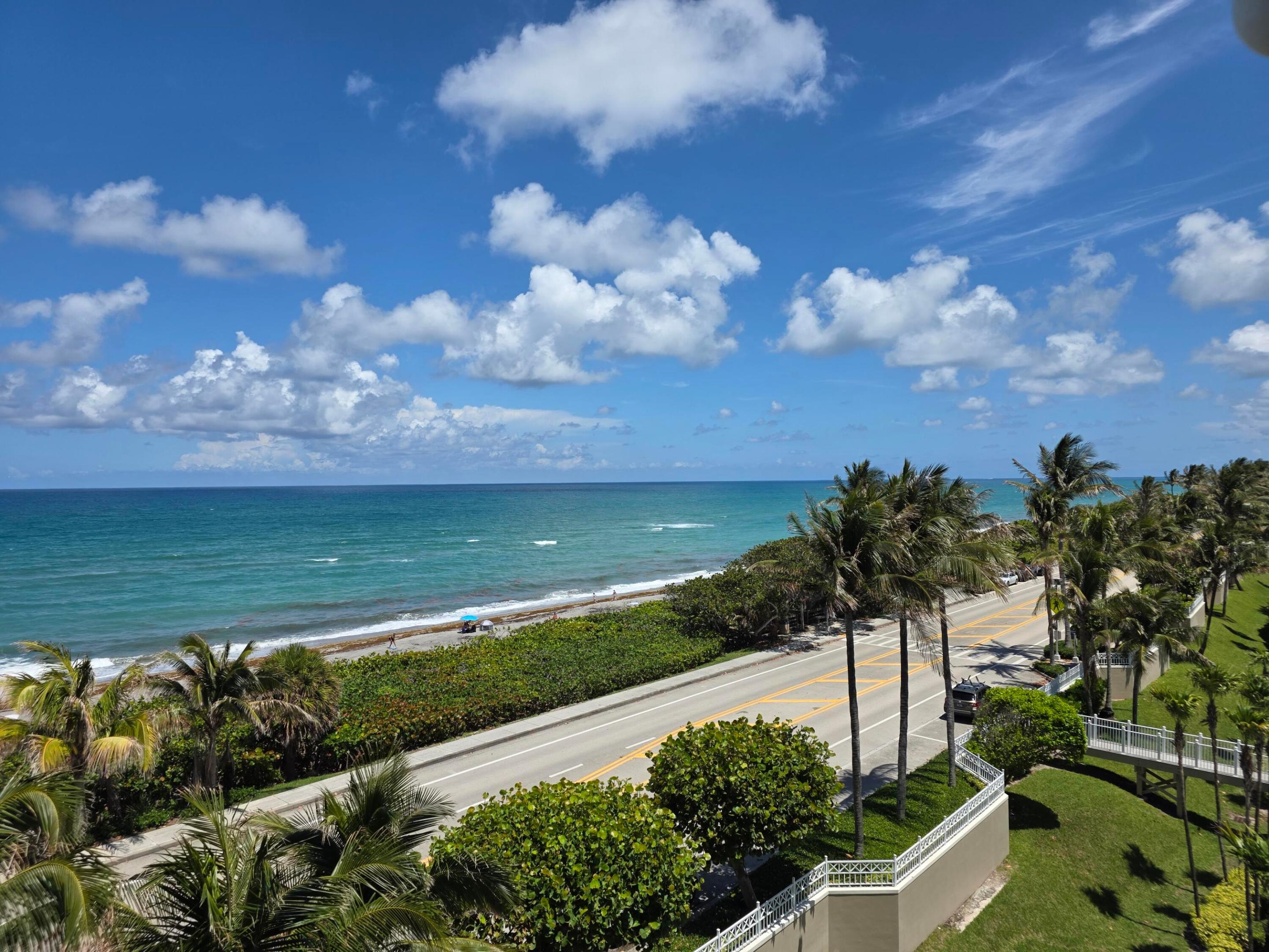 Jupiter Ocean Grande is one of Jupiter's premier oceanfront communities, offering a gated, resort-style coastal lifestyle with private beach access. This rare oceanfront condo is in immaculate condition, offering sweeping East and Southeast direct ocean and water views from nearly every window and glass door. Bright and airy throughout, this spacious 2BR/2.5BA residence features 2,362 sq ft, a flexible den ideal as a 3rd bedroom, office or media room, two private balconies, semi-private elevator entry with foyer, ample storage, walk-in closets, laundry room, bike storage and 2 assigned underground parking spaces. Enjoy 24-hour manned security, fitness center, clubhouse, billiards/game rooms, pool/spa, tennis, pickleball and beach walkway, minutes from dining, parks, fishing and PBI. Jupiter is one of South Florida's most sought-after coastal destinations, known for its pristine beaches, turquoise waters, relaxed sophistication, and unmatched connection to the outdoors. Perfectly positioned along the Atlantic Ocean and Intracoastal Waterway, Jupiter offers an exceptional blend of natural beauty, luxury convenience, and laid-back seaside living.  Residents enjoy easy access to some of the area's most beloved beaches, parks, and waterfront destinations, including Jupiter Beach, Carlin Park, Dubois Park, Jupiter Inlet, Coral Cove Park, Riverbend Park, and the iconic Jupiter Inlet Lighthouse. Whether starting the morning with a sunrise beach walk, spending the afternoon on the water, or enjoying an evening by the inlet, Jupiter offers a lifestyle centered around fresh air, scenic beauty, and year-round recreation.  For boating, fishing, paddleboarding, kayaking, snorkeling, diving, and waterfront cruising, Jupiter is truly exceptional. With convenient access to the Intracoastal Waterway, Jupiter Inlet, nearby marinas, and offshore fishing grounds, the area is a favorite for those who love being connected to the water. From quiet paddleboard mornings to full days offshore, Jupiter makes the coastal lifestyle feel effortless.  The dining and entertainment scene is another major draw. Jupiter is home to an impressive collection of waterfront restaurants, upscale dining, local seafood favorites, casual beach bars, boutique shopping, and live entertainment. Nearby favorites include Love Street, Harbourside Place, Guanabanas, U-Tiki Beach, 1000 NORTH, Square Grouper, Jetty's, The Woods, and many more. Whether meeting friends for cocktails by the water, enjoying dinner with lighthouse views, or spending a relaxed afternoon along the Intracoastal, Jupiter delivers a true destination lifestyle.  Outdoor recreation is woven into everyday life, with beautiful parks, walking and biking paths, golf, tennis, pickleball, fitness options, nature preserves, and family-friendly activities throughout the area. Jupiter offers the rare balance of peaceful coastal living and everyday convenience, with close proximity to Palm Beach Gardens, Juno Beach, Tequesta, West Palm Beach, and Palm Beach Island.  For seasonal residents, full-time homeowners, and frequent travelers, the location is also highly convenient. Palm Beach International Airport is just a short drive away, while world-class shopping, dining, medical centers, private clubs, golf courses, cultural venues, and business hubs are all easily accessible.  Life in Jupiter is relaxed yet refined, scenic yet convenient, and deeply connected to the water. From sunrise over the Atlantic to sunset along the Intracoastal, every day offers something special. With its natural beauty, coastal energy, premier amenities, and strong sense of community, Jupiter continues to stand out as one of Palm Beach County's most desirable places to live.