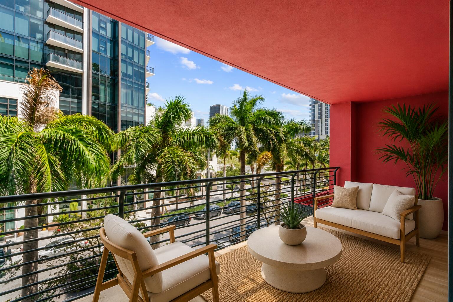 Experience elevated Miami living in the heart of Midtown Miami. This brand-new 1 bed + den residence features warm wood finishes, floor-to-ceiling sliding glass doors, and abundant natural light. Enjoy a bright indoor-outdoor lifestyle with a spacious private terrace overlooking lush palms and the cityscape. Perfectly situated between the Design District and Wynwood, you're just steps from Miami's best restaurants, shopping, cafés, nightlife, and entertainment. Residents enjoy luxury amenities including secured entry, a stunning rooftop pool & restaurant, social lounge, pickleball court and state-of-the-art fitness center. Flexible 30-day rental terms up to 12 times annually make this an incredible investment opportunity, second home, or full-time residence!