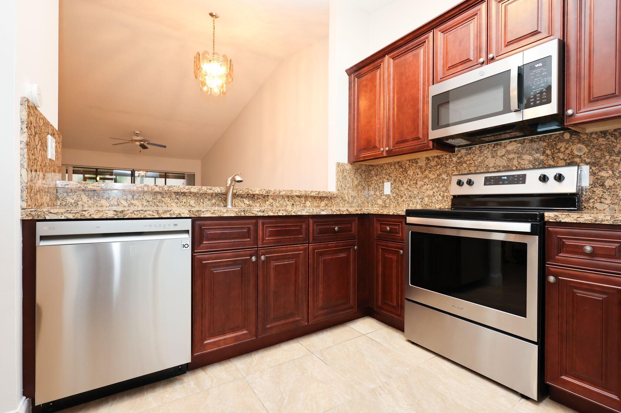 Beautiful one story 2 bedroom 2 bath spacious Villa in Boca Raton with private front and screened back covered patio. Vaulted ceiling, split floor plan, walk-in closet, tile floors, WASHER AND DRYER inside. 2 assigned PARKING SPACES, community POOL. Dog friendly, as per Hoa non-aggressive dog breeds. Well kept quiet community, all ages welcome, great location, great SCHOOLS, close to Publix, restaurants, 441 shops, West Boca Hospital. Easy access to Turnpike, I95 & Sawgrass. Hoa approval required for all new tenants. As per Hoa no commercial vehicles or motorcycles. Listing information is deemed reliable but subject to error.
