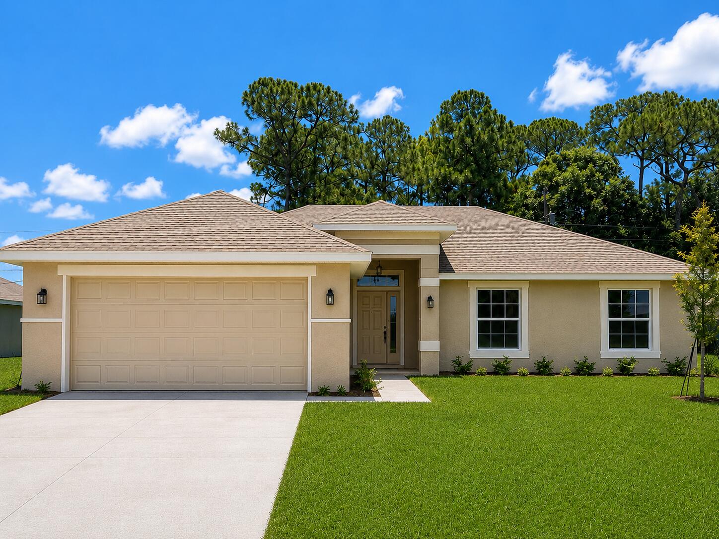 **Under Construction** Fall Availability (Aug-Oct 2026) BUILDER PROMOTIONS & INCENTIVES: $10K FLEX CASH AVAILABLE! ONLY $1,000 DEPOSIT(EMD). PLUS, save yourself several thousands of dollars in CLOSING COSTS WHEN USING SELLER'S APPROVED LENDER. Visit Model Home to view floor plan (3001SW Savona Blvd. PSL, FL 34953). Sample photos used& will feature 4 bedrooms, 2 bathrooms, with 2-car garage.  Vaulted ceilings, tile in main living areas. Owner's suite has large walk-in closet, two sinks, separate tub, separate shower and water closet. Also, offering quick access to shopping, dining, beaches & Tradition Square. Builder warranty Included.