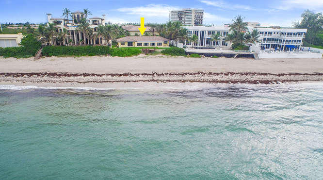 Build your dream home directly on the ocean. Prime oceanfront property. Live in existing beach house while your plans and permits are submitted. *Conceptual design included in images*