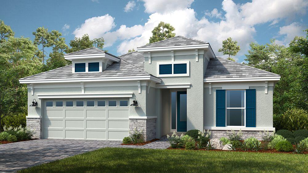 What's Special: Golf Course Community. New Construction - August Completion! Built by America's Most Trusted Home Builder. Welcome to the Lazio at 13648 SW Shinnecock Drive in Astor Creek Golf and Country Club! Enter through the welcoming foyer that opens to the dining room and a spacious great room, creating a setting for everyday living. The kitchen features a large island and overlooks the great room, while sliding glass doors lead to a covered extended lanai for outdoor living. The private primary suite serves as a relaxing retreat with dual sinks, a large shower, water closet, and oversized walk-in closet. A dedicated study with double French doors adds flexible space for work or hobbies. MLS#B26014831 Located just a few miles from I-95, Astor Creek is convenient to the beautiful beaches of the Treasure Coast, abundant shopping and dining options, and unique cultural and entertainment venues. Astor Creek Golf & Country Club includes an 18-hole championship golf course. Additional Highlights Include: tray ceiling package, casual dining extension, 4' garage extension, gourmet kitchen, 8' interior doors, covered extended lanai, study with double French doors, outdoor kitchen rough in, laundry sink, impact windows. Photos are for representative purposes only.