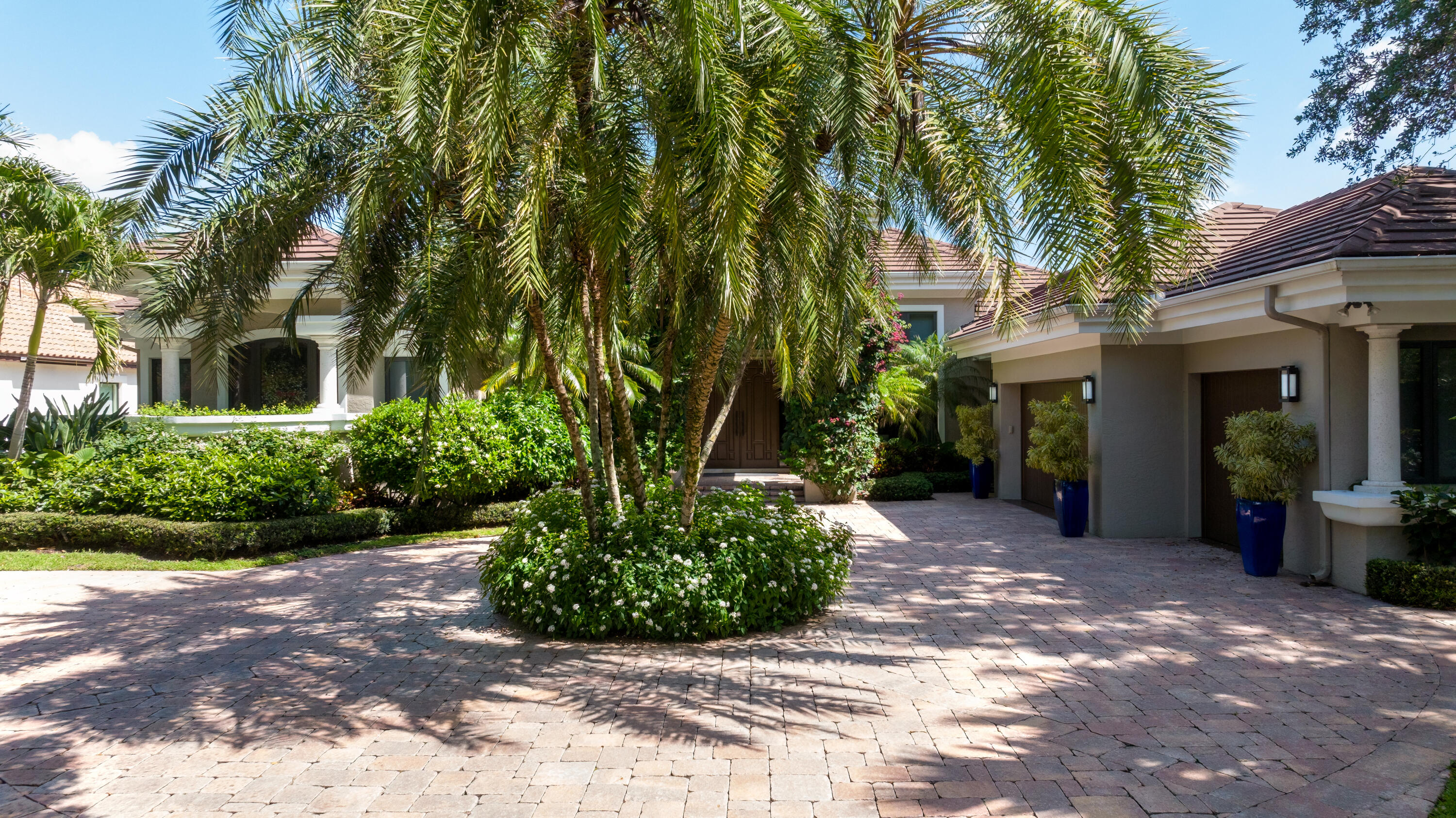 Waterfront estate home with deep water dock,  renovated throughout.  Great navigable waterway views. No fixed bridges.   Large patio includes Gazebo and built in grille.
