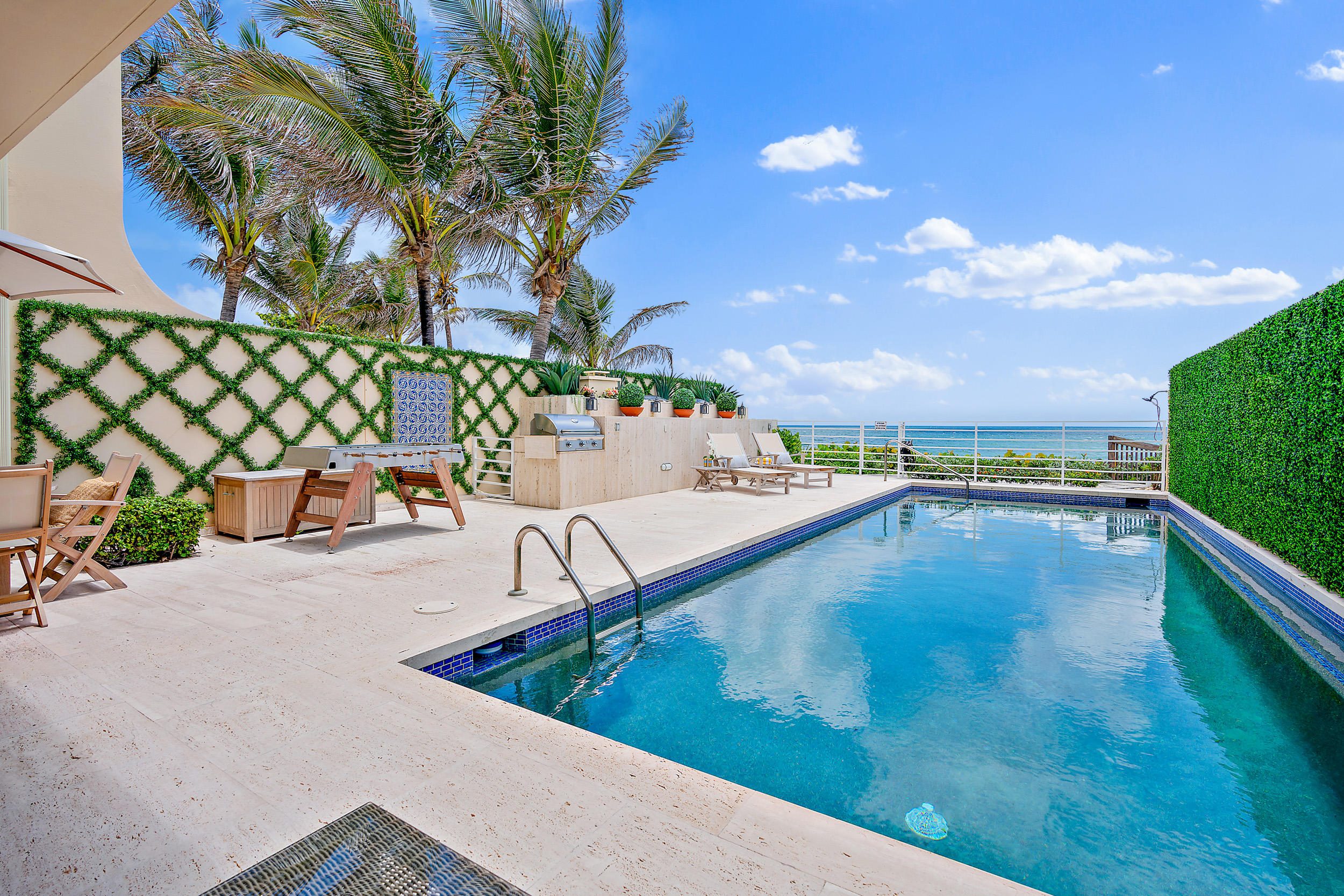 Rare Direct Oceanfront Townhouse at the private Residences of Sloan's Curve. Over 5,900 SF, 5 Bedroom, 5 Bath, Elevator, Private pool, Built-In outdoor grill, Poolside cabana bath with shower, beautifully renovated kitchen along with all the amenities Sloans Curve offers. A must see!! DISCLAIMER: The written and verbal information provided including but not limited to prices, measurements, square footages, lot sizes, calculations and statistics have been obtained and conveyed from third parties such as the applicable Multiple Listing Service, public records as well as other sources. All information including that produced by the Sellers or Listing Company are subject to errors, omissions or changes without notice and should be independently verified by any prospect for the purchase of a Property.  The Sellers and Listing Company expressly disclaim any warranty or representation regarding all information.  Prospective purchasers' use of this or any written and verbal information is acknowledgement of this disclaimer and that Prospects shall perform their own due diligence.  Prospective purchasers shall not rely on any written or verbal information provided when entering a contract for sale and purchase.  Some affiliations may not be applicable to certain geographic areas. If your property is currently listed with another agent, please do not consider this a solicitation for the listing. In the event a Buyer defaults, no commission will be paid to either Broker on the Deposits retained by the Seller.  "No Commissions Paid until Title Passes."  Copyright 2020 Listing Company. All Rights Reserved.