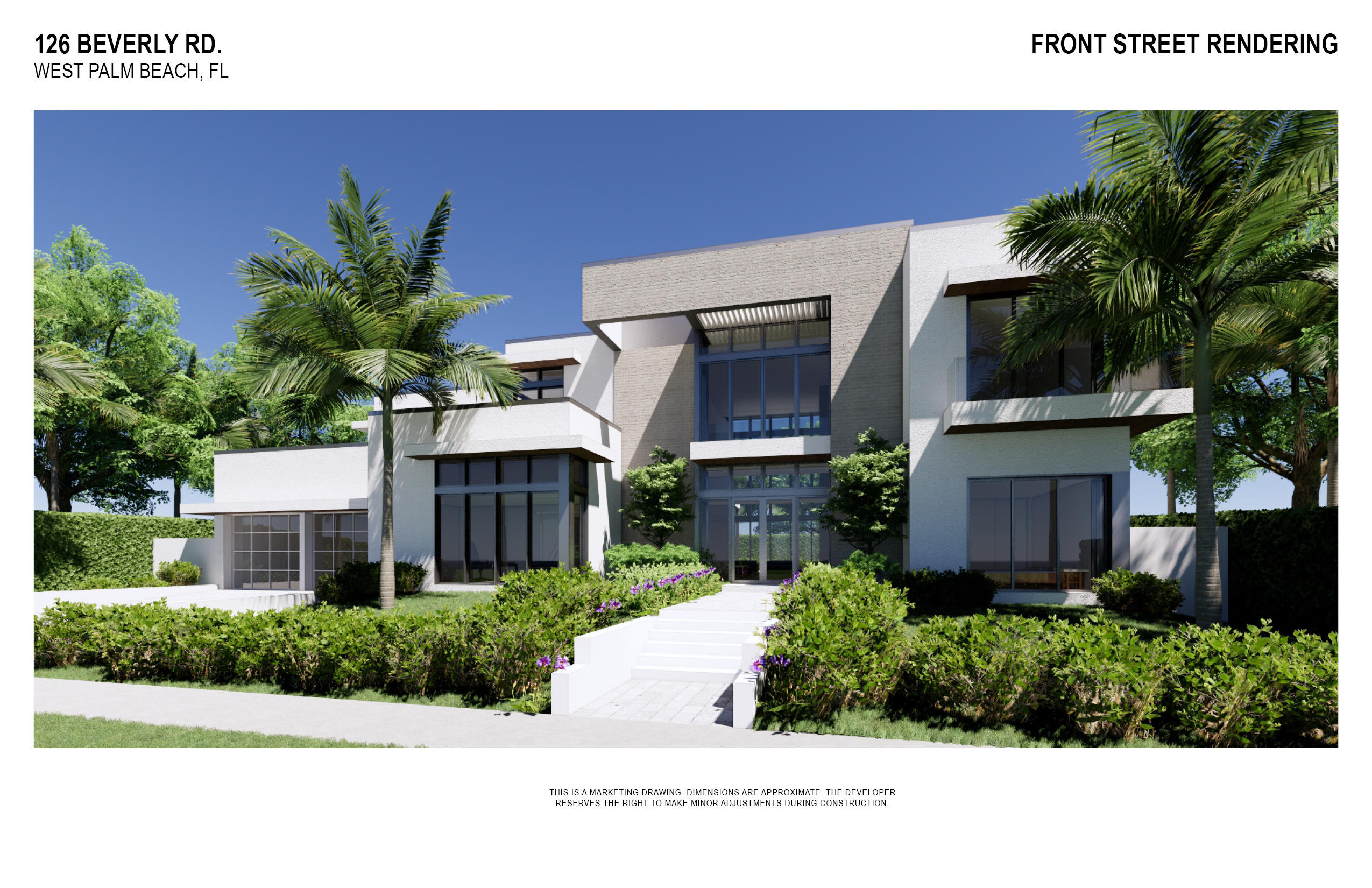 Spectacular new modern home under construction designed by Steve Bendat and David Lawrence.  CBS block construction with poured cells, balconies and rooftop, this house has been built the care and detail that goes into other Bendat Homes.   The house features a 24' high living room with 11' ceilings throughout the first floor, 10' ceilings on the 2nd floor and glass balconies with water views.  

The house was designed for maximum flexibility with 6 en-suite bedrooms/baths, two of which are convertible to an office and media room.  house is pre-wired for speakers and electric shades throughout.

The Gourmet kitchen includes a Thermador appliance package includes a 36'' refrigerator, 24'' Freezer, Double ovens, microwave, 36'' 6-burner cooktop, dishwasher and wine cooler.. Additionally, there is an outdoor kitchen with an under-counter refrigerator, icemaker and grill.

The house has  Beach LED lighting throughout, Porcelain flooring on the first floor and oak floors in the Bedrooms and 2nd story.  It features an imported Italian glass and steel staircase, 2 fireplaces, a pool and spa.  The house is generator and elevator ready and an AV homerun for a home automation system.


Beautiful appointed bathrooms.

Living Room 
Family Room Dining room and breakfast areas. Huge Kitchen Island with all lacquer Italian cabinetry

Laundry room
Outdoor loggia