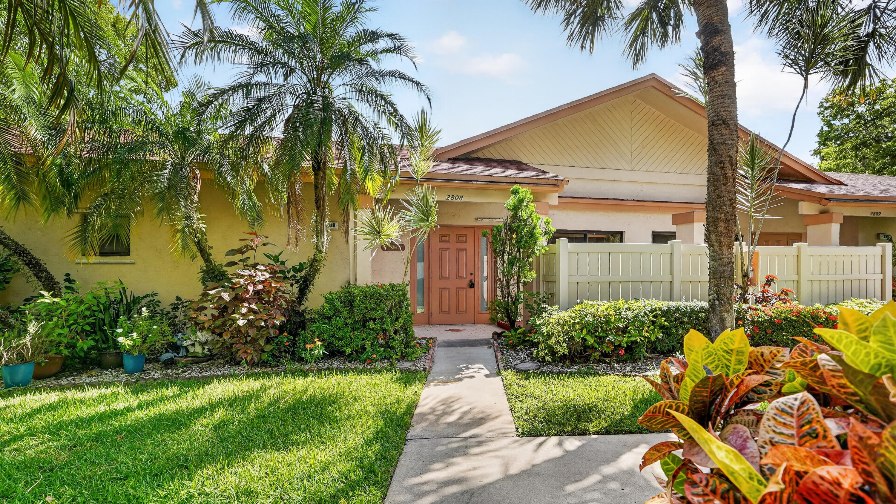 Lovely 2-bedroom,2-bathroom Villa located in the highly desirable Township community in Coconut Creek. This beautiful home features access to a stunning clubhouse with resort-style amenities including a gym, swimming pool, movie theater, tennis court and more. The villa offers tasteful upgrades in the living room area and a charming backyard porch perfect for relaxation and entertaining. Conveniently located near the Promenade at Coconut Creek, movie theater, shopping centers, restaurants and everyday convenience.  A wonderful opportunity to enjoy comfort, convenience and community living in one of Coconut Creek's most sought-after neighborhoods.  Property has Blink DIY security system and Nest thermostat system. Price negotiable. Association documents attached  Association fee includes water, building exterior maintenance, lawn care, cable, pest control, trash and all amenities.