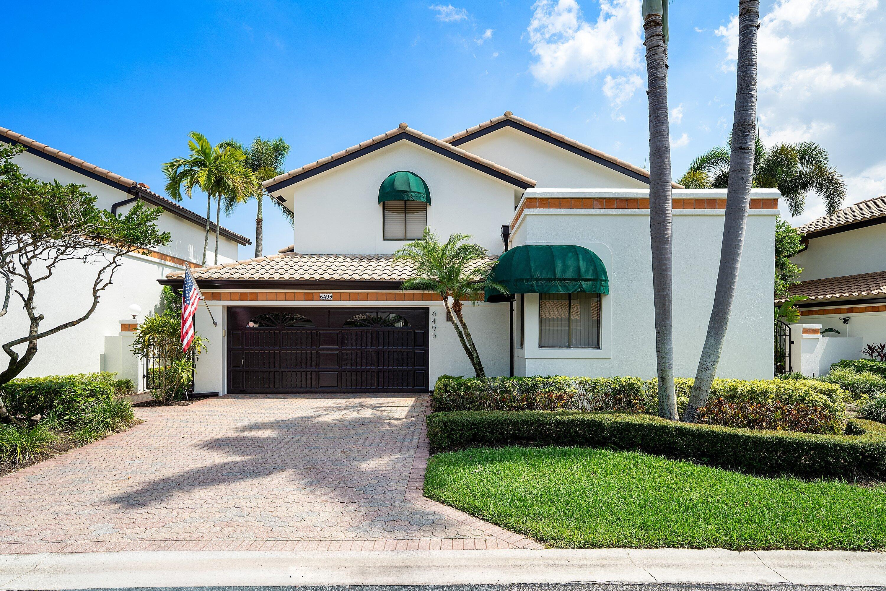 Are you looking for a home in Boca Pointe on a premium lot, backing to the lake with a fountain view and pool? If you said yes, come see this freshly painted home in Villa Flora! The move in ready blank canvas awaits your personal lifestyle. Enjoy the way the sun moves around the home as it creates an abundance of natural light. The layout is designed for effortless living with the expansive primary suite on the first level, giving you many years to enjoy time here. Upstairs, the oversized rooms are connected by a jack and jill bathroom with a versatile loft making it an ideal configuration for children or guests to have their own space. Convenience meets comfort with the indoor laundry room having a brand-new washer and dryer.  Beyond the front door, you're minutes from premier shops, local restaurants and major highways for an easy commute. Best of all, club membership at Boca Pointe is not mandatory! Come see why this lakefront gem is the ideal place to plant your roots!