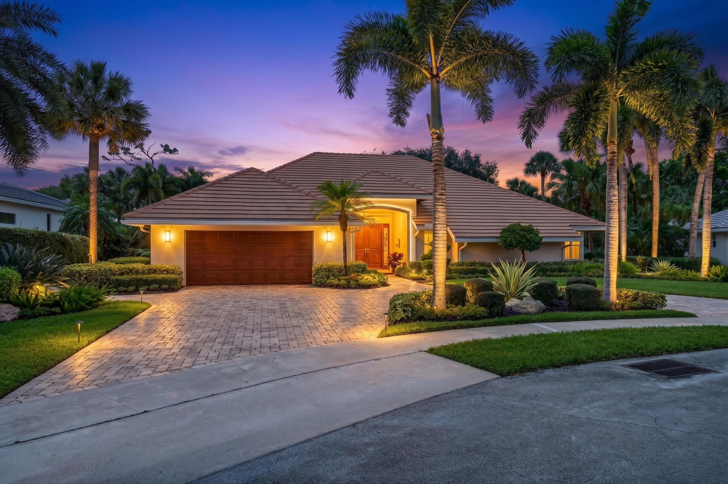 Don't miss this rare opportunity to own your dream home on a quiet cul-de-sac in the prestigious boutique community of Delaire Country Club. One of just 324 custom residences surrounding a spectacular 27-hole championship golf course, this beautifully updated single-story estate offers luxurious indoor-outdoor living with breathtaking, unobstructed golf course views. Ideally situated on an oversized homesite featuring a circular driveway, mature custom landscaping, a whole-house generator, and an included golf cart, this exceptional residence combines elegance, comfort, and peace of mind. Inside, the light-filled interior showcases soaring vaulted ceilings and dramatic floor-to-ceiling impact glass that seamlessly blends the elegant living spaces with the expansive outdoor setting,  creating the perfect backdrop for entertaining or simply enjoying the stunning golf course vistas. Located in Delaire Country Club, residents enjoy a boutique-style private community offering a championship golf course, newly renovated clubhouse, fitness center, tennis, pickleball, and an active social lifestyle—all within a beautifully maintained and intimate setting. Delaire Country Club is not just a residence, but a private boutique country club, where 324 custom homes surround a 27-hole championship golf course that requires no tee time. The clubhouse itself is a work of art, featuring a state-of-the-art 16,000 sq ft fitness center, outstanding culinary cuisine, a resort-style pool area, and 8 Har-Tru tennis courts plus 4 pickleball courts. Enjoy the generous extended family policy that Delaire offers, ensuring that you and your loved ones can fully embrace the country club lifestyle.