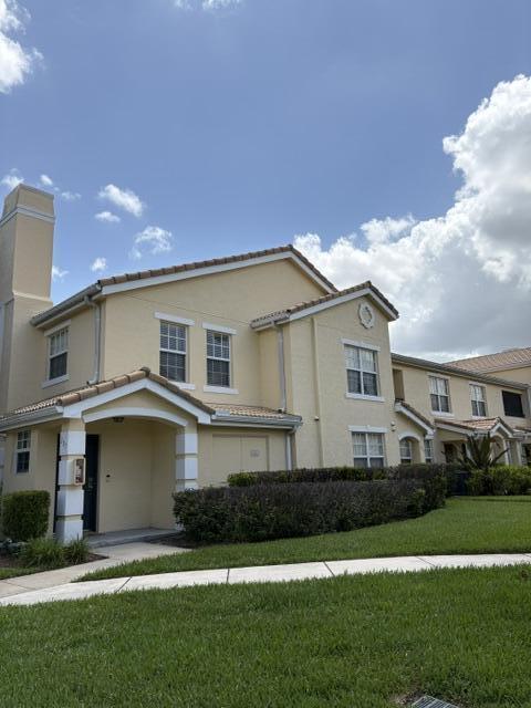 Move-in ready and beautifully updated 2 bedroom, 2 bath end-unit in the heart of St. Lucie West! This light-filled home features two spacious primary suites.  Upgrades include impact windows, newer A/C, new water  heater, stainless steel appliances, granite countertops in both kitchen and baths. Enjoy abundant closet space and relax on the screened covered patio. Located in a gated community with resort-style amenities including a beautiful clubhouse, heated pool, gym, jacuzzi, tennis and playground. Close to I-95, Turnpike, Clover Park (Mets Stadium), shopping, dining  and everything Tradition has to offer. Don't miss this opportunity to own a stylish, low maintenance home in one of Port St. Lucie's most convenient locations! Perfect for 2nd home or investment.