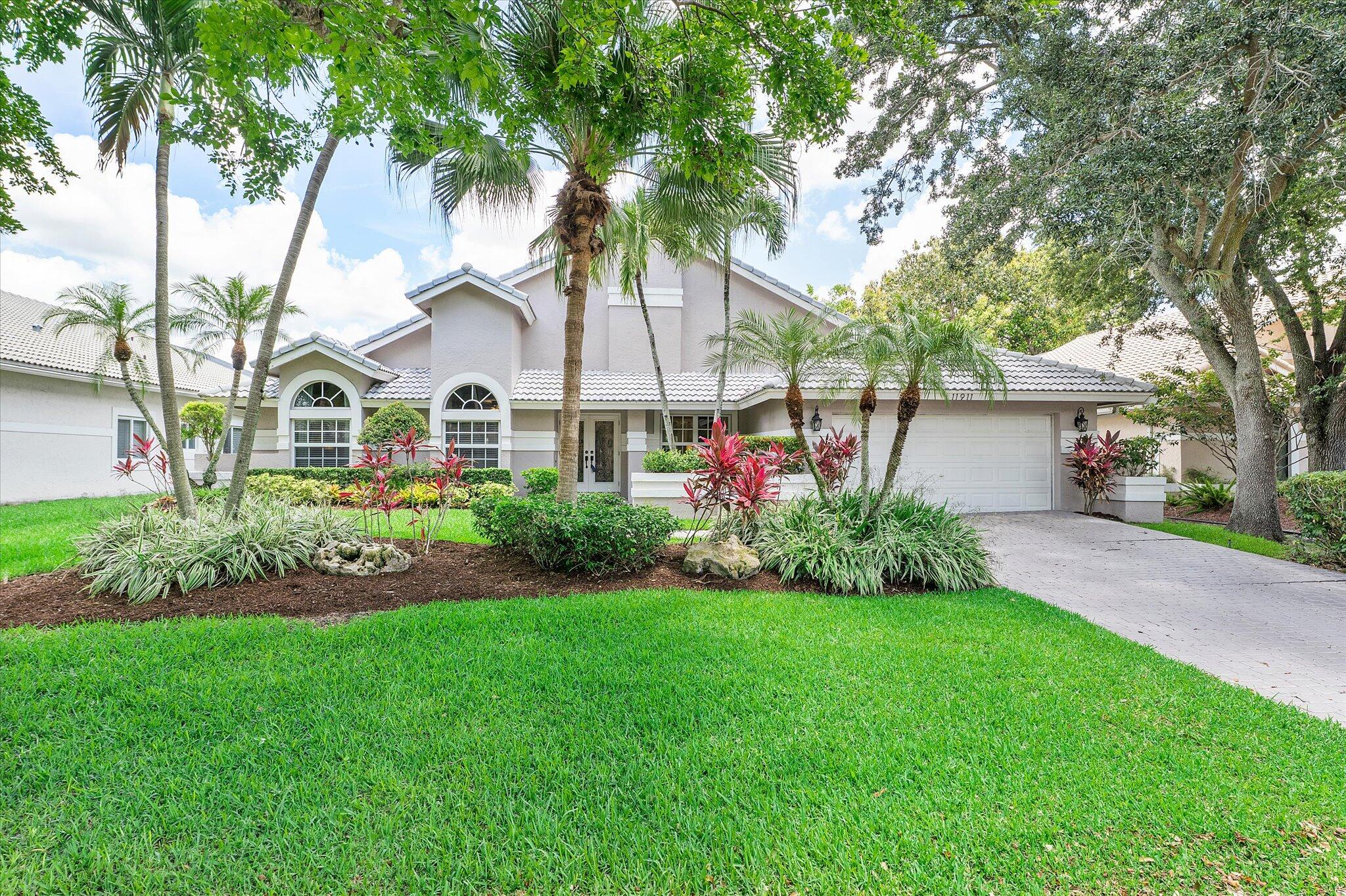 Welcome to this beautifully updated, move-in-ready home in the private, gated Eagle Trace community. Spanning 2,759 adjusted square feet, this design offers four spacious bedrooms and two fully remodeled bathrooms, including a stunning primary bath and a jacuzzi tub in the second bathroom. The primary bath was remodeled in Jan 2021, and the guest bath remodeled Jun 2023. The heart of the home features an enhanced kitchen with added cabinetry surrounding the refrigerator, added in 2017, flowing seamlessly into the formal living and dining areas, complete with ceramic tile and LVP flooring in the living room and dining room. All kitchen appliances and the washer /dryer are 9 years old.  Energy efficiency and peace of mind are built right in, thanks to full impact windows and doors, a water heater installed in 2021, and a brand-new AC unit (compressor and air handler) replaced in May 2022. Venture outside to a covered patio and a fully enclosed pool with jacuzzi, complete with a relaxing fountain. The saltwater pool equipment is upgraded and fully integrated into the smart-home ecosystem, which also controls the garage, sprinkler system, and lighting. All pool equipment is in good working order, and the pool pump was replaced in 2025. The electrical panel boxes (interior and exterior) were replaced in 2026, bringing the entire house up to the current electrical code (permits executed).