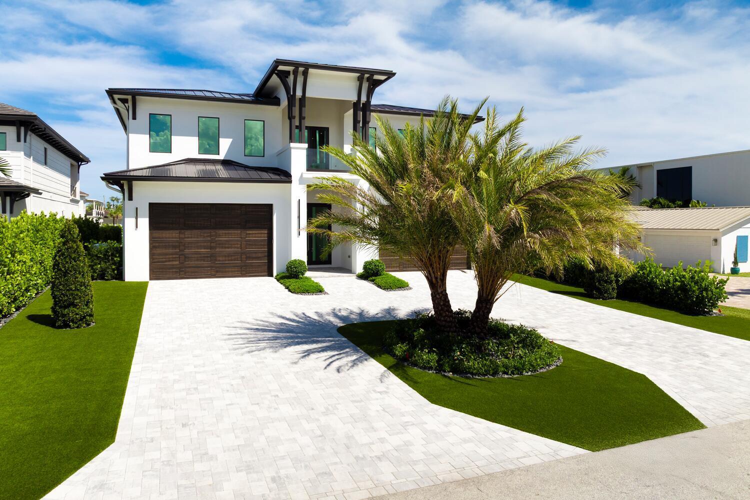 Experience waterfront luxury at its finest in this newly built 2025 CBS estate by Vista Builders. This 6-bedroom, 7-bath home features dual primary suites, an oversized upstairs club room with wet bar, and a glass-encased wine cellar paired with a gourmet kitchen showcasing Cristallo quartzite countertops, walk-in pantry, and a 60'' gas range. Custom cabinetry, dual laundry rooms, and a living room with a liquid ethanol fireplace elevate the interior. Outdoors, enjoy a resort-style pool, spa, covered lanai with summer kitchen, putting green, marble decking, and outdoor shower. Boaters will love 70 feet of water frontage with three slips, two lifts, and bow-to-stern docking. Complete with a whole-house liquid-cooled generator and metal roof. The Village of North Palm Beach is becoming one of the most sought-after communities in Northern Palm Beach County. It is a coastal community with easy access to both the Palm Beach and the Jupiter inlets for some of the best fishing in the world. Combined with easy access to Palm Beach International Airport, some of the best beaches and a wide range of dining establishments in the area. The Village is also home of the newly renovated North Palm Beach Country Club, featuring an Olympic swimming pool, splash pad, picnic area, an on-deck tiki hut, 200 seat banquet room, 100 seat The Grill and The Clubhouse restaurant, A Jack NicklausSignature Golf Course, and a full featured Tennis Facility with Har-Tru courts. It is open to the public and village residents.The village was recently designated as a golf cart friendly community.