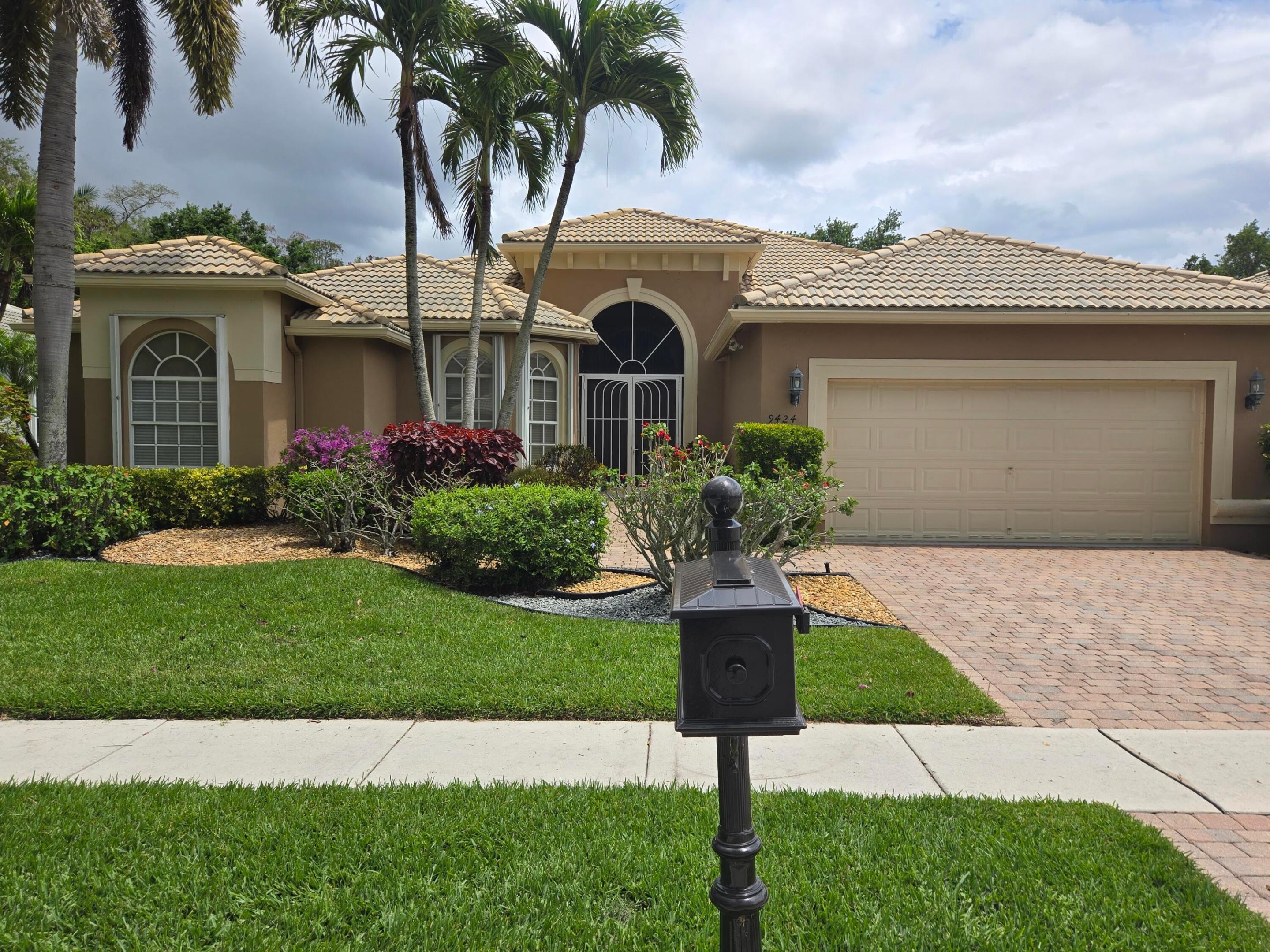 Welcome to this Beautifully maintained Perugia Model with nearly 2500 square feet under air, in the highly desirable Bellaggio community. This spacious  home offers a versatile floor plan, with a Den/Office Study that can easily made into a 3rd Bedroom. The home features a bright Breakfast Area, a comfortable Family Room, Formal Dining Room and Living Room ideal for everyday living, and an Extended Lanai—perfect for relaxing or entertaining while enjoying the Florida lifestyle.  This is a wonderful opportunity to enjoy resort-style living in one of Bellaggio's most sought-after models.  There are Accordion Hurricane Shutters Throughout.  Interior of the House to be Painted in a Neutral White Paint. Tiles freshly polished. As you drive through the guarded gates you realize Bellaggio is an Active Community. From its well-manicured grounds and tropical plantings to its 10 Har-tru Tennis Courts, 5 lighted for night play, Bocce Ball, Indoor and Outdoor Pools, separate Fitness Center, Bistro Café, and Pickleball Courts. Both Pickleball and Tennis have Professionals on premises teaching Individuals and Groups. There is a Grand Ballroom featuring Top-notch Entertainment and Events with a full-time "Lifestyle" Director. There are also dozens of clubs, and Activities, Card Rooms and Billiard Room, Arts & Craft Center and much, much more... This home offers an exceptional opportunity to enjoy Bellaggio's lifestyle living at its finest!