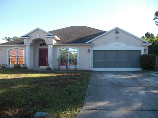 3 bedroom home, 4th bedroom available, with 2 car garage.  Corian counter tops in kitchen. Tile and wood floors. Dual sinks in Master bath. Dual walk in closets. Split bedrooms.  Fenced yard. Light and roomy home.