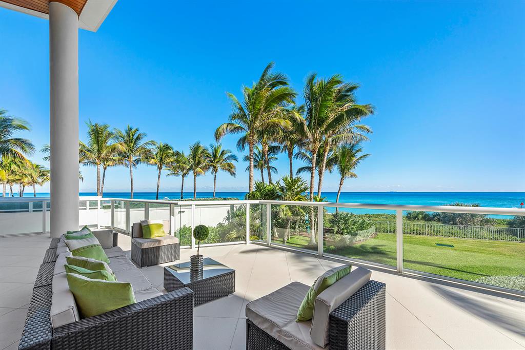 One Thousand Ocean Beach Villa 107 embraces contemporary grace and splendor and is undoubtedly one of the finest luxury condominiums in Boca Raton. Situated at the iconic One Thousand Ocean, this beautifully designed and exceptionally spacious property offers an abundance of light, impressive proportions and unrivalled family accommodation. Beach Villa 107 provides the discerning client with everything – dramatic views of the Ocean, soaring ceiling heights, private entrance with exquisite, well-proportioned living space over two lateral floors, five fabulous bedrooms with ensuite bathrooms, media room, office/sunroom, formal dining area, gourmet kitchen, custom bar, spacious oceanfront terraces, private plunge pool and elevator. Floor-to-ceiling glass windows create a light and bright atmosphere throughout the residence. In-house elevator takes you down to your private 2 car garage; thus enhancing luxury living. This one of a kind Beach Villa is a blend of elegance and designer craftsmanship that offers a unique lifestyle opportunity. Private cabana included in purchase.