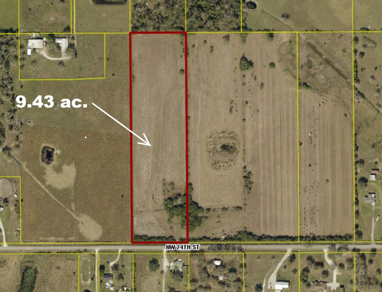 9.43 acres of high & dry land, ready to build on or farm. This property has flexibility for a homesite and the ability to produce livestock or nursery crops. Existing electric/septic. Fenced with culvert and gate. Land is currently used for hay production.