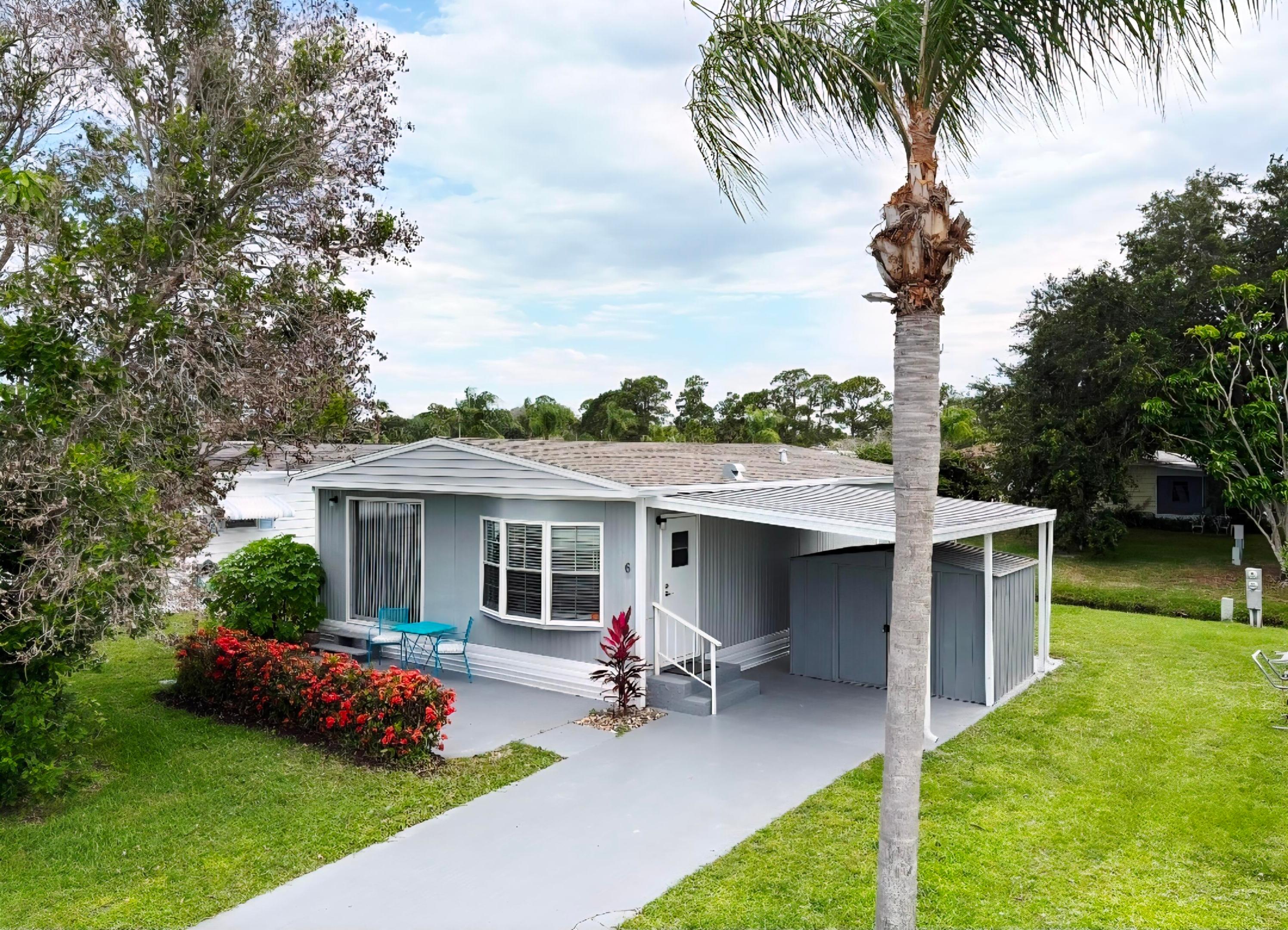 FINANCING Avail. FREE GOLF & More w/ this Fully Renovated, Furnished, Waterfront 2bed/2bath home. OpenConcept w/ Prem 2025 Upgrades;Walled w/ 2x4 construction, NewSheetrock, Rockwool insulation w/ superior fire & sound resistant w/ mildew/rot/mold repellent. 2025 Improvements; NEW Shingle ROOF, New Skirting, Spray Foam Insulation, New VaporBarrier, UpdatedPlumbing, Reinforced Plywood Subflooring w/ Waterproof Vinyl Flooring. Kitchen w/ 5ft Island w/ Storage, RecessedLights, EnergyEfficient Instant Tankless HWH & enhanced structural durability throughout. AC 2023. Lot lease 883.06-heated pool, security,Clubhouse w/activities, golf, bingo,pickleball, tennis,workshop,shuffleboard, bocce,gym,library,trash,lawn & more! Prime location; grocery,pharmacy,hospital,postal,mall,beach&more!